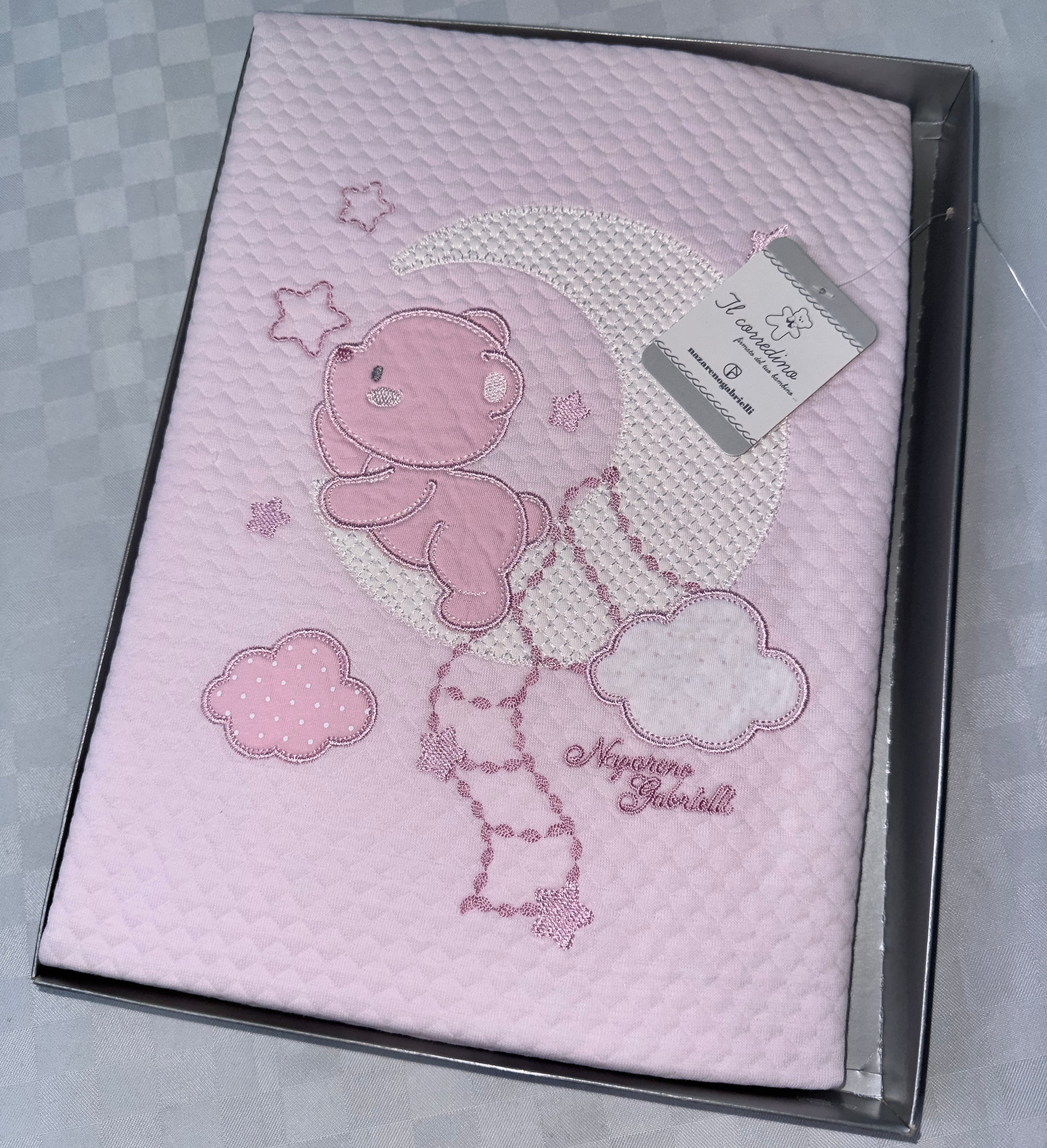 COPERTINA NEONATO IN COTONE 100% PER CULLA 115x150cm