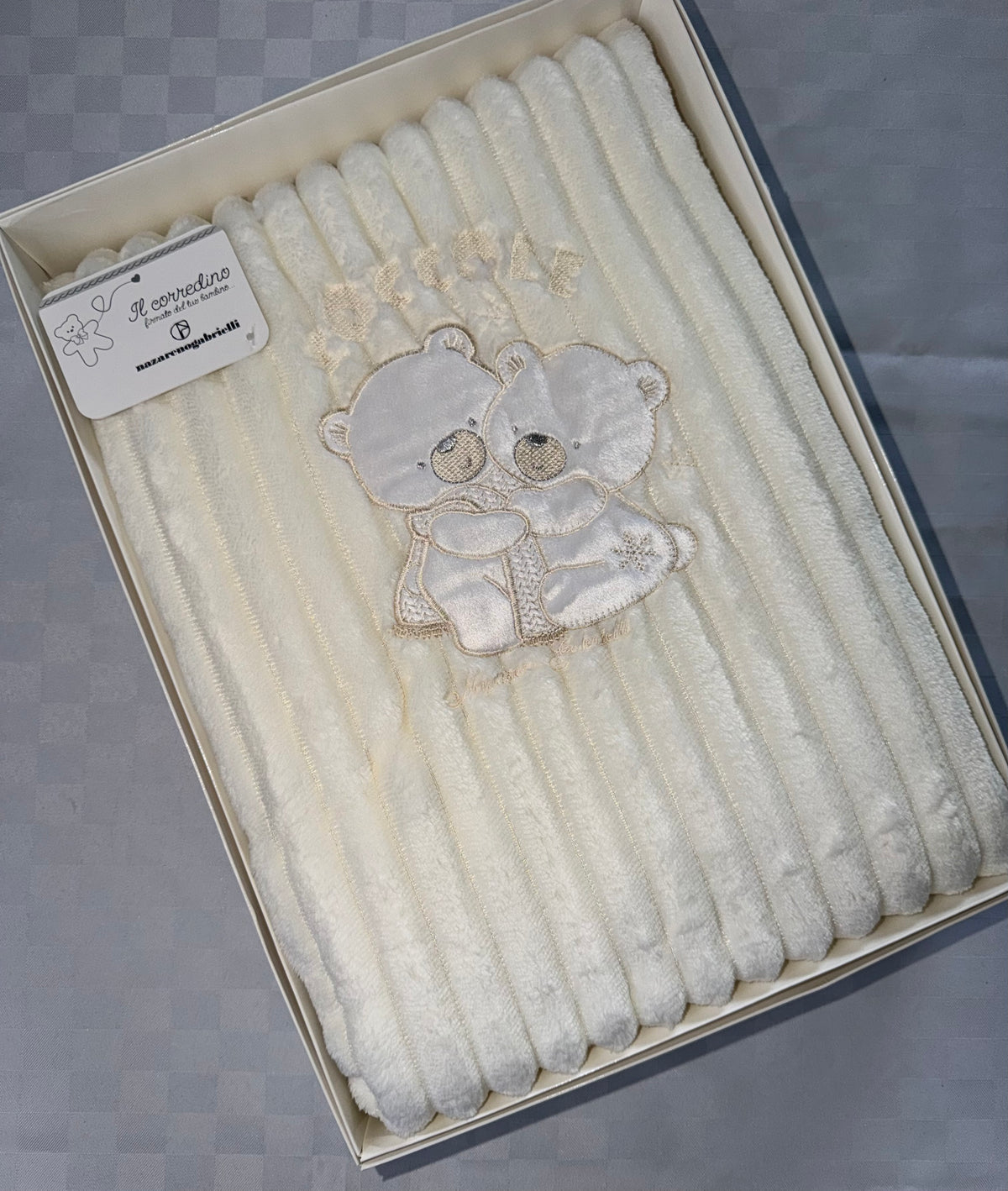COPERTINA CULLA INVERNALE IN MORBIDO PILE 110x140cm NEONATO