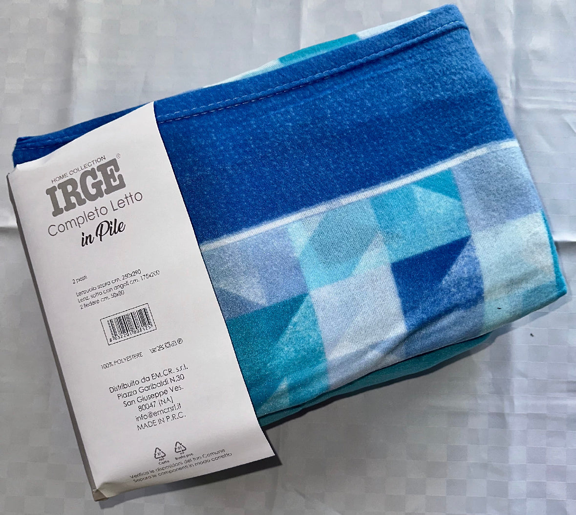 COMPLETO LENZUOLA PER LETTO SINGOLO IN MORBIDO PILE INVERNALE Lenzuolo sopra,Lenzuolo sotto con angoli e Federa