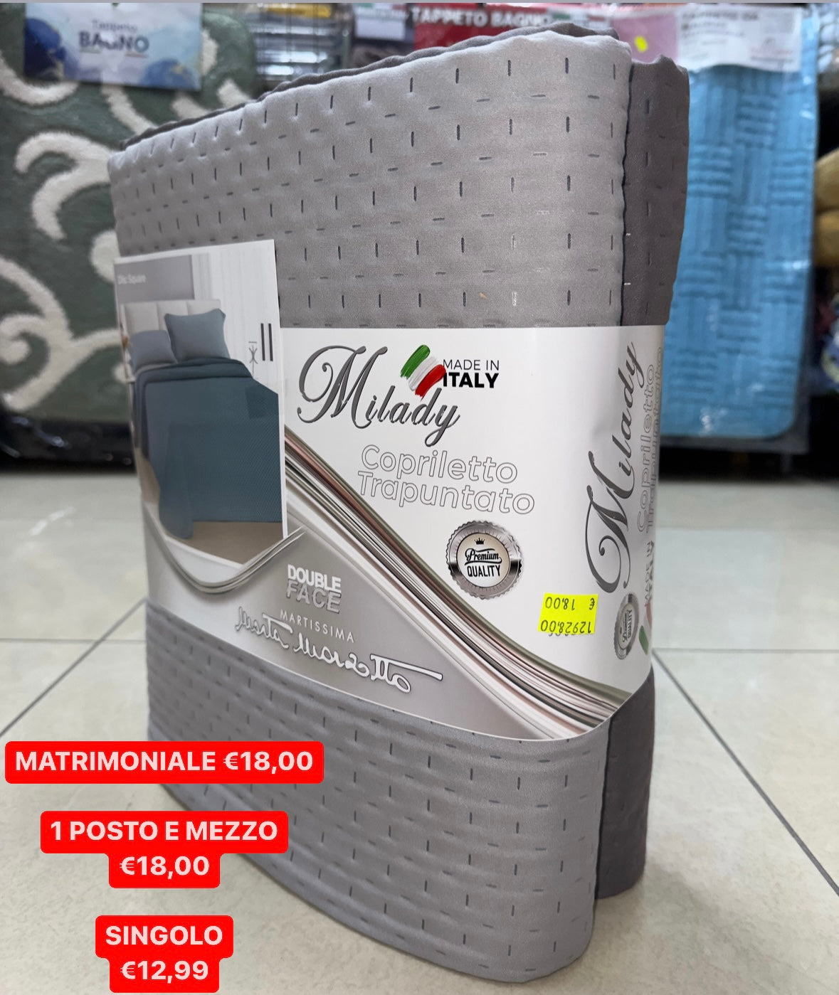 TRAPUNTINO COPRILETTO PRIMAVERILE MARTA MARZOTTO Matrimoniale Singolo e 1 Posto e mezzo.