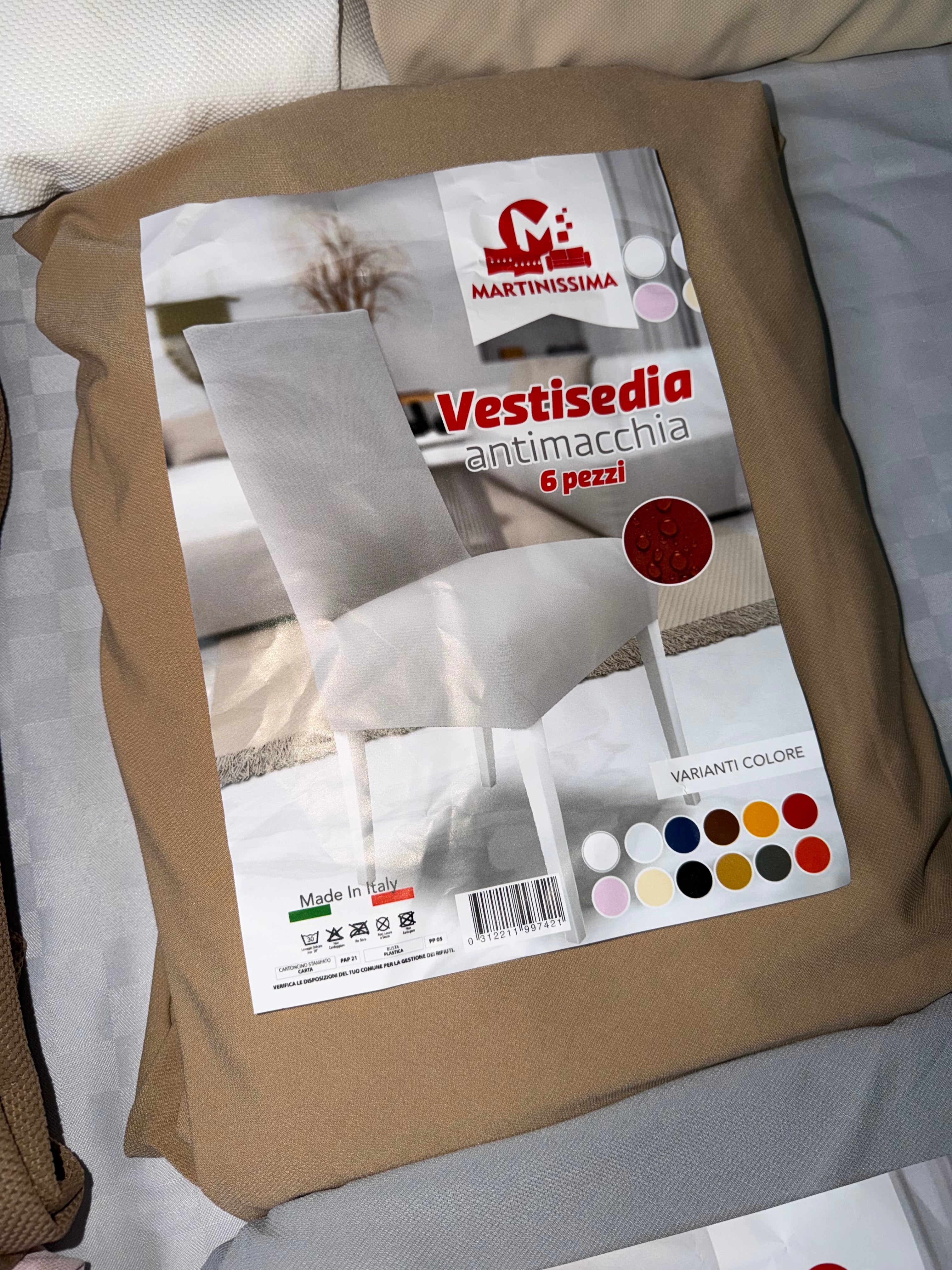 VESTISEDIA CONFEZIONE DA 6 PEZZI ELASTICIZZATI