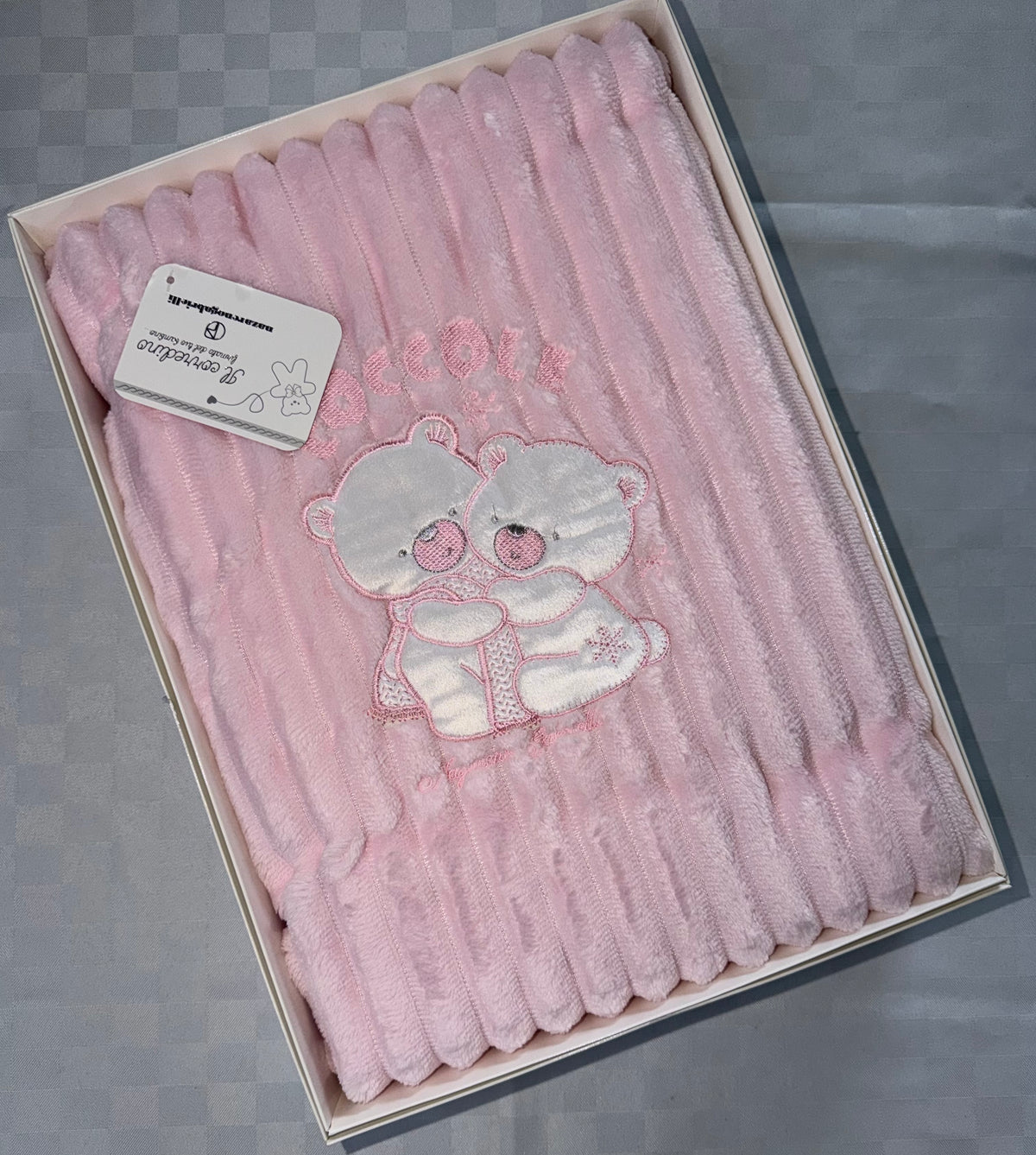 COPERTINA PER CARROZZINA INVERNALE IN MORBIDO PILE 75x95cm NEONATO