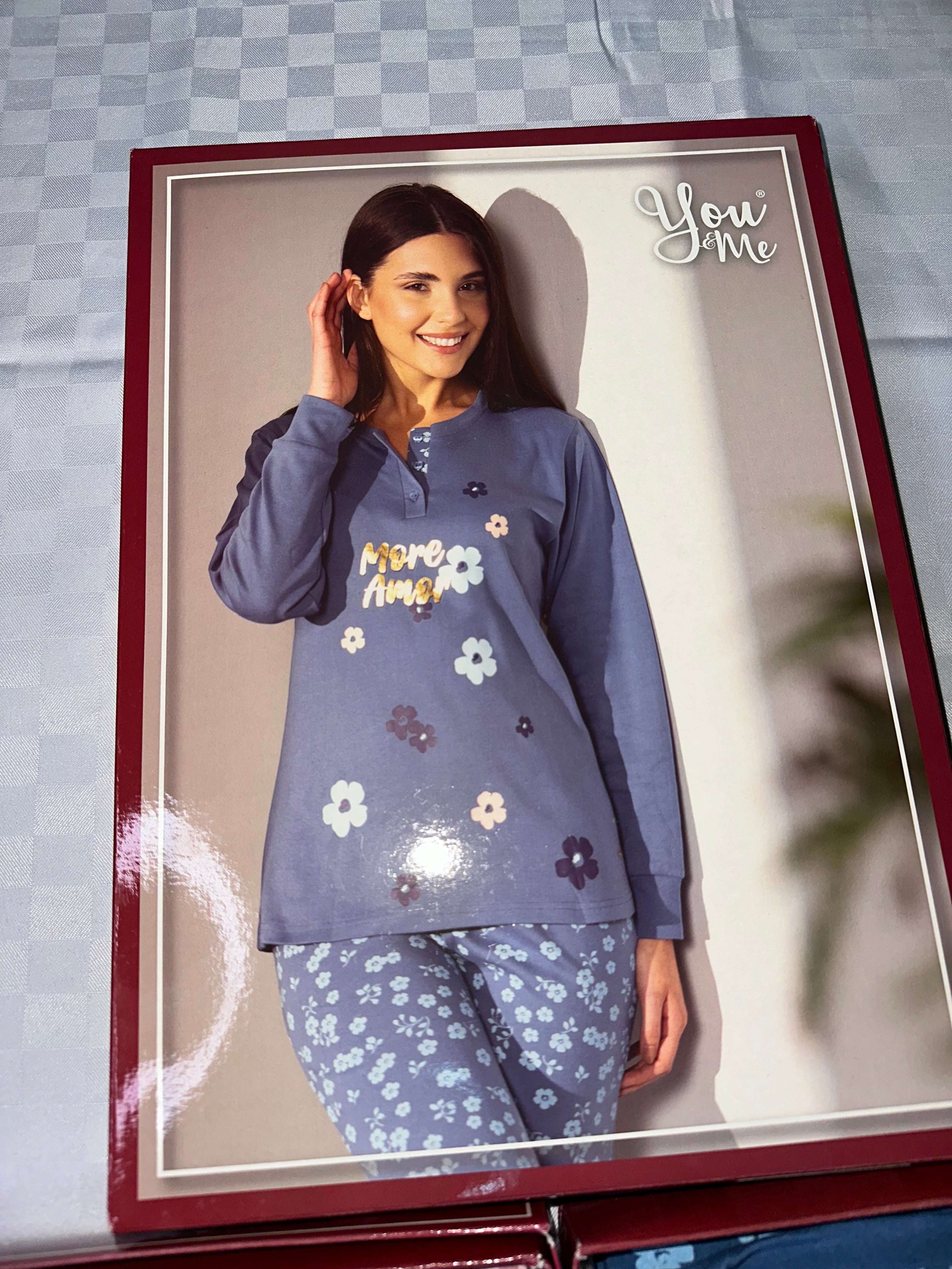 PIGIAMA DONNA CALIBRATO IN COTONE CALDO dalla 2XL alla 4XL