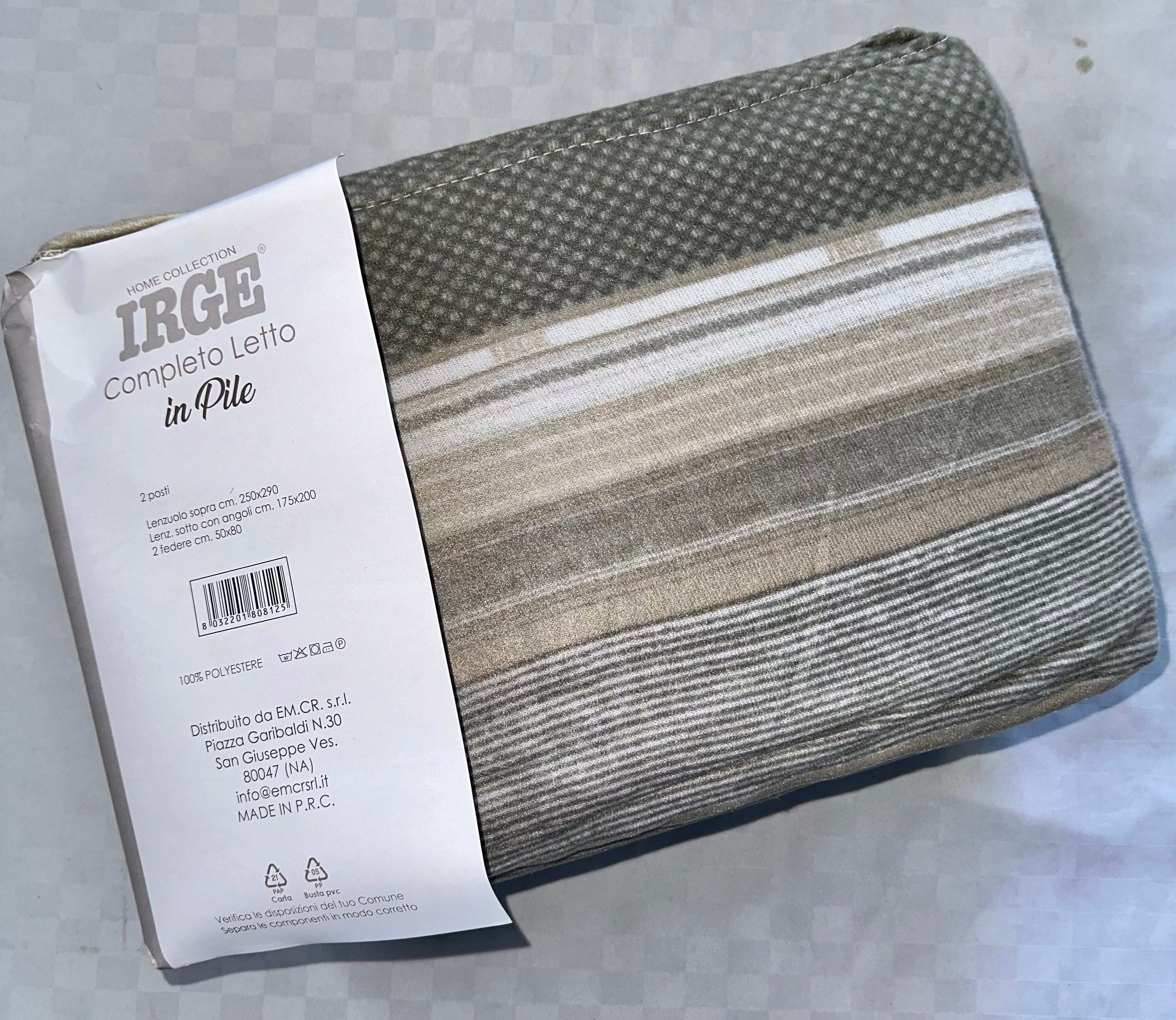 COMPLETO LENZUOLA PER LETTO SINGOLO IN MORBIDO PILE INVERNALE Lenzuolo sopra,Lenzuolo sotto con angoli e Federa