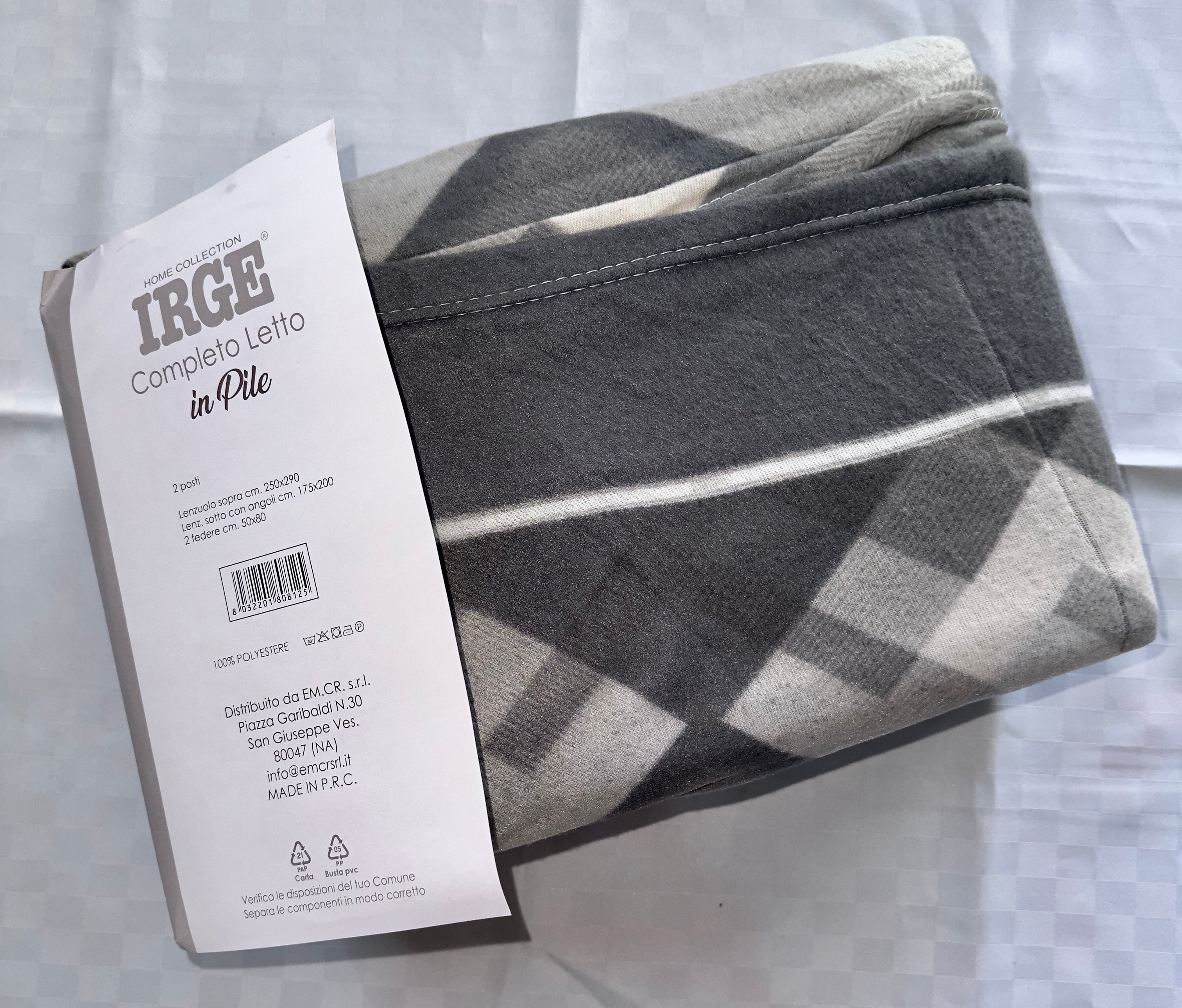 COMPLETO LENZUOLA MATRIMONIALE IN MORBIDO PILE INVERNALE Lenzuolo sopra,Lenzuolo sotto con angoli e due federe