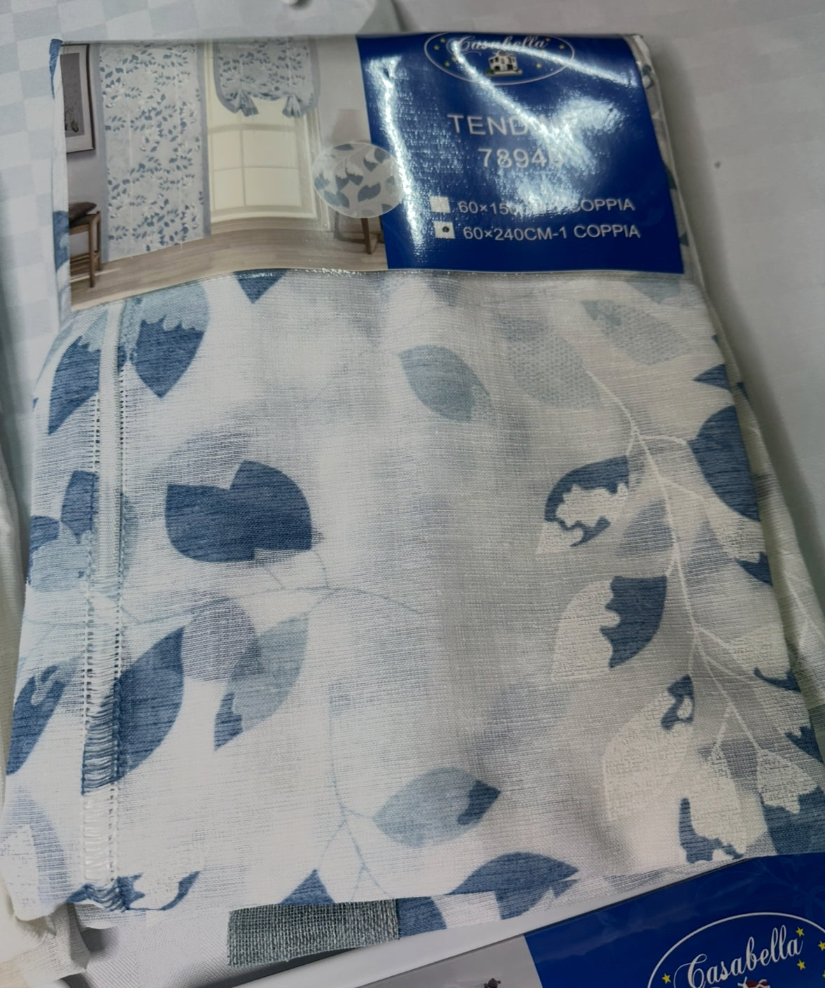 COPPIA DI TENDINE A SPORTELLINO TESSUTO VELATO (SET DA 2 TELI)