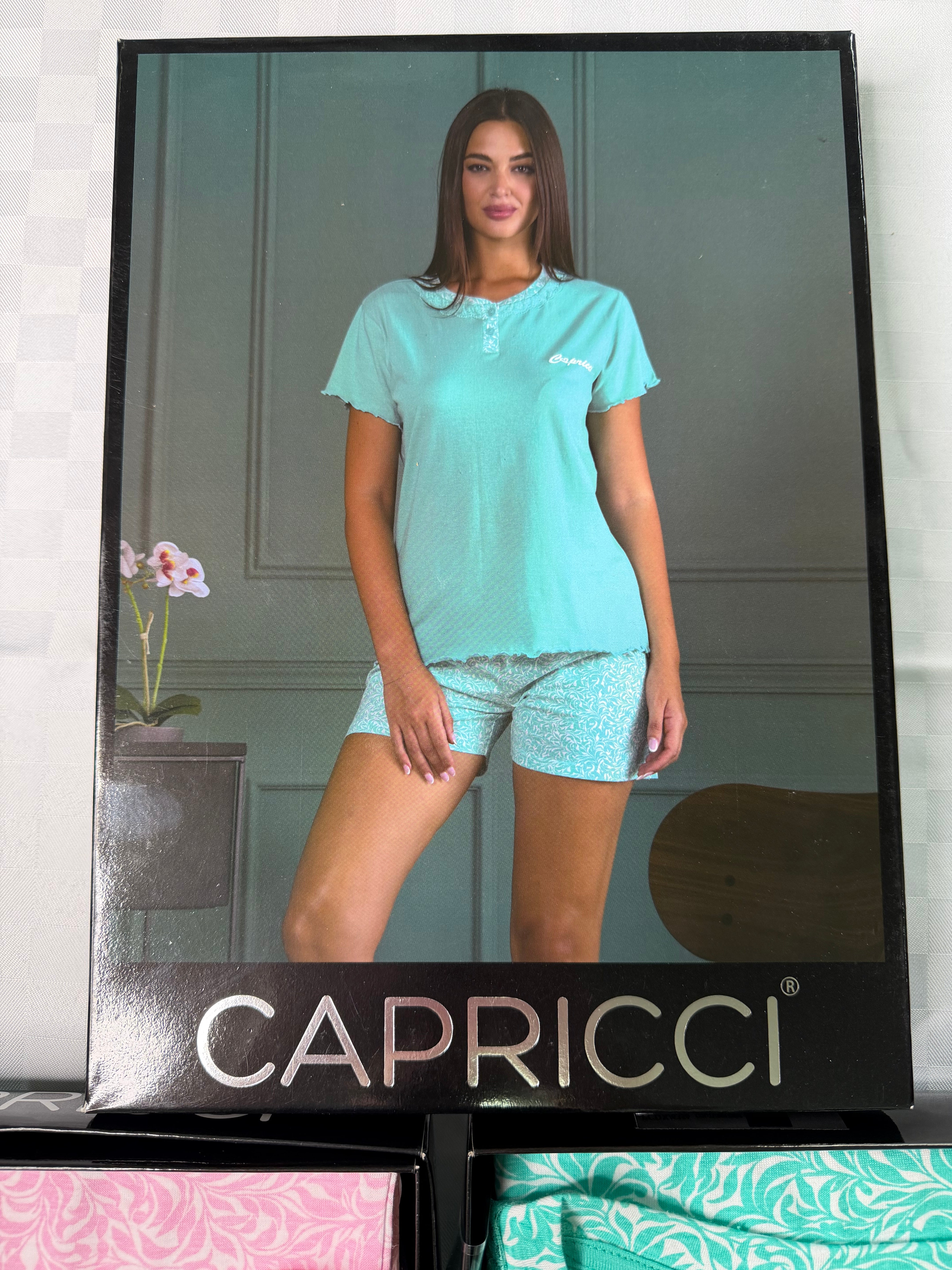 PIGIAMA DONNA CALIBRATO Mezza Manica e Pantaloncino dalla 3XL alla 5XL in 100% cotone