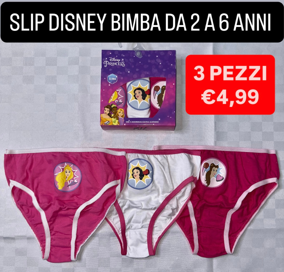 SLIP BIMBA IN COTONE SET DA 3 PEZZI