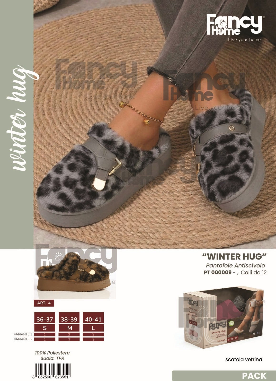 PANTOFOLE DONNA INVERNALI dal Numero 36 al 41