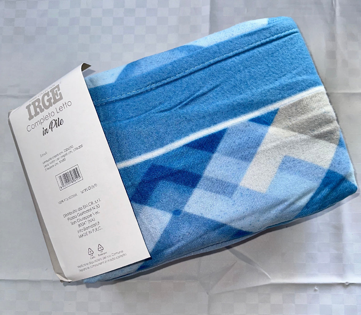 COMPLETO LENZUOLA PER LETTO SINGOLO IN MORBIDO PILE INVERNALE Lenzuolo sopra,Lenzuolo sotto con angoli e Federa