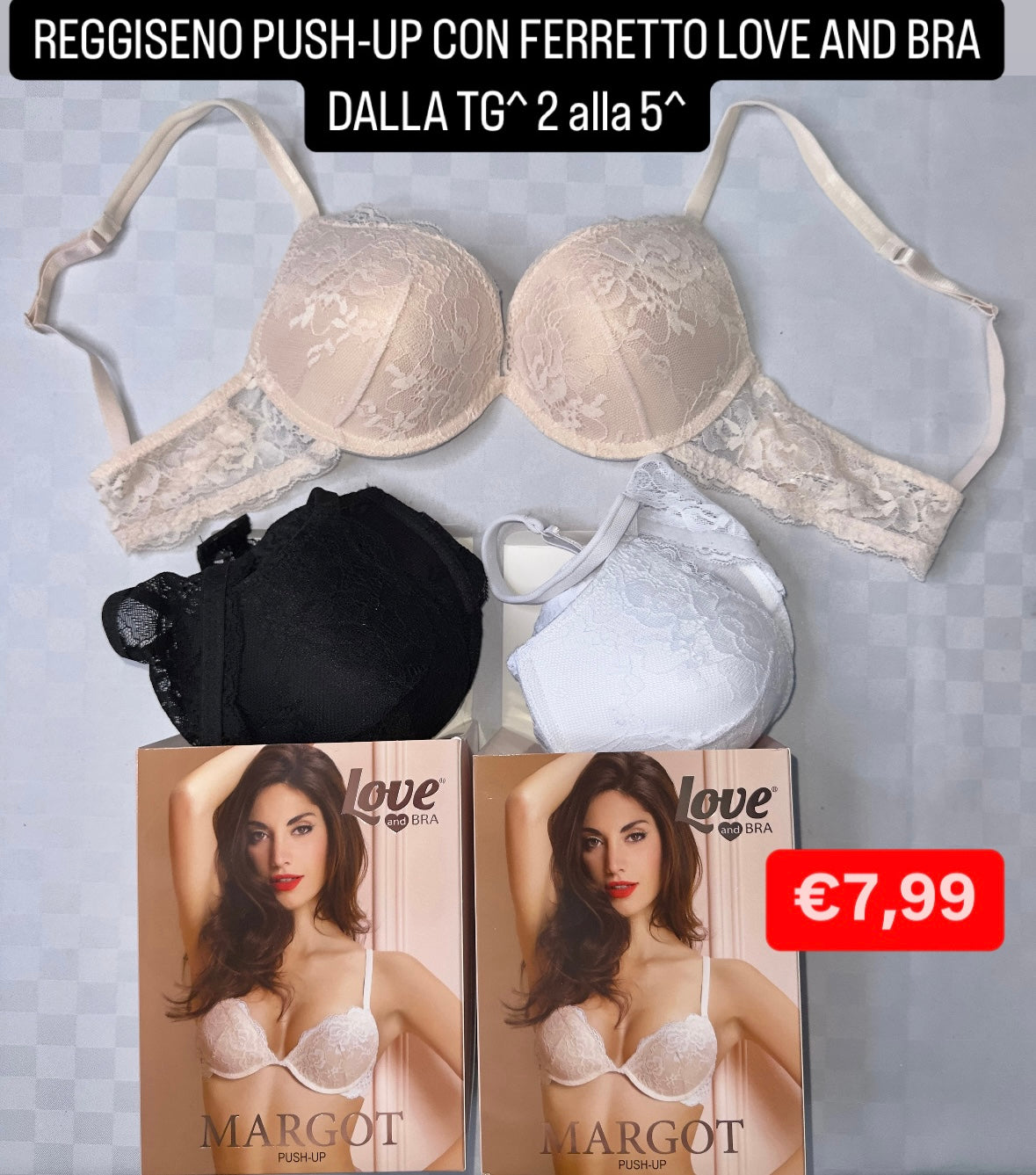 REGGISENO PUSH-UP CON FERRETTO LOVE AND BRA MARGOT