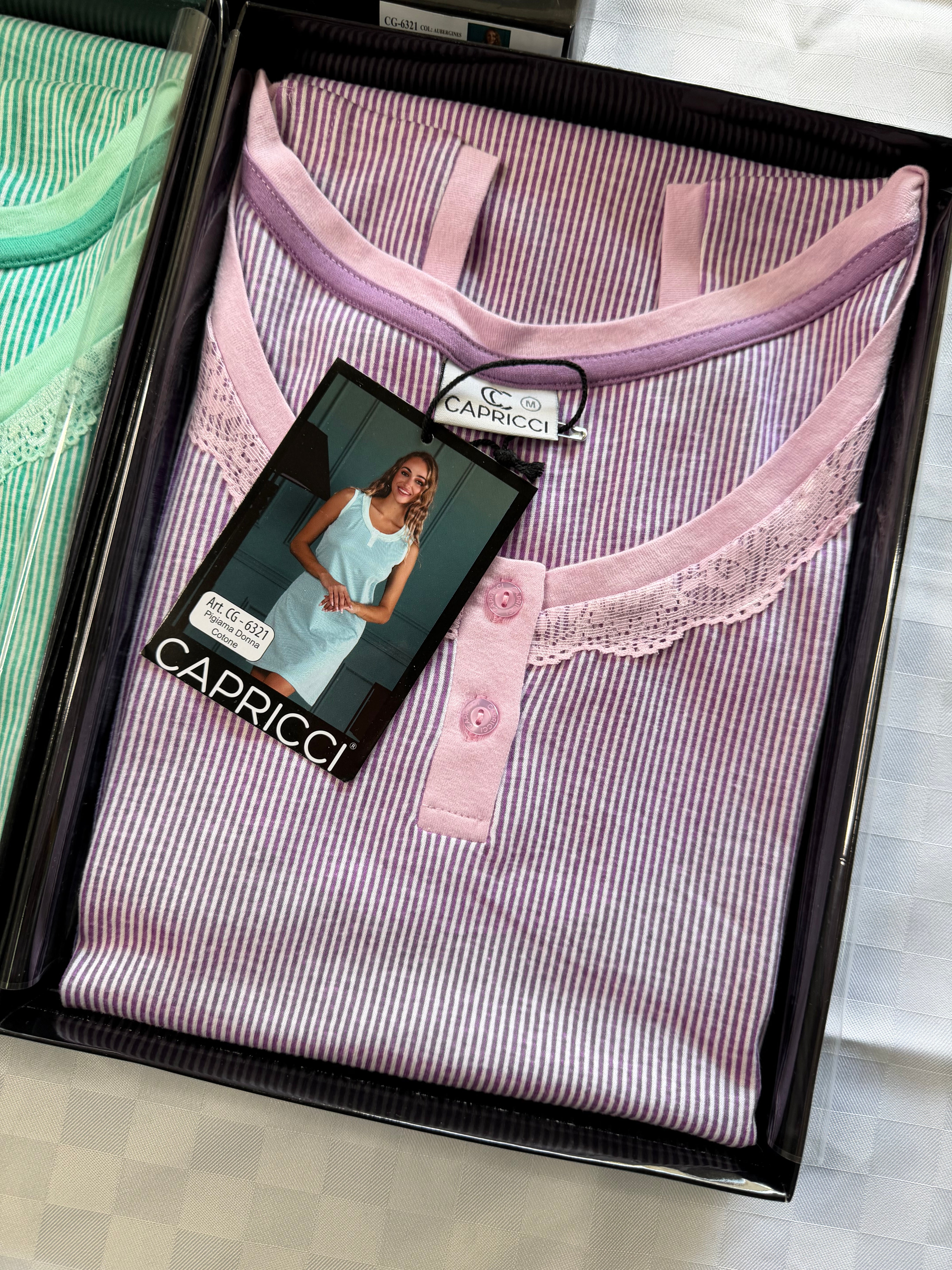 CAMICIA DA NOTTE A Canotta  in 100% cotone