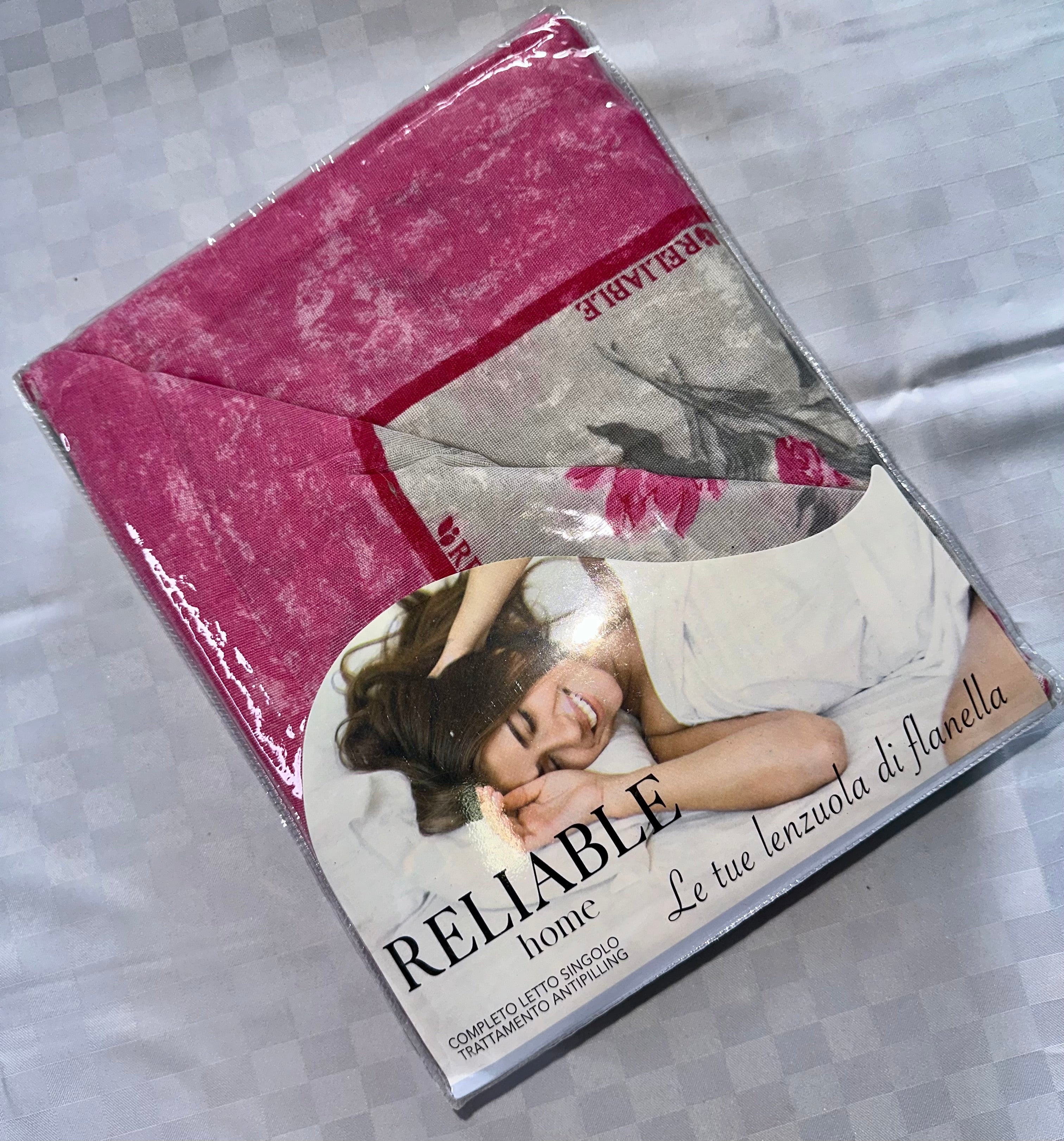 COMPLETO LENZUOLA IN FLANELLA PER LETTO SINGOLO Lenzuolo sopra,Lenzuolo sotto con angoli e Federa