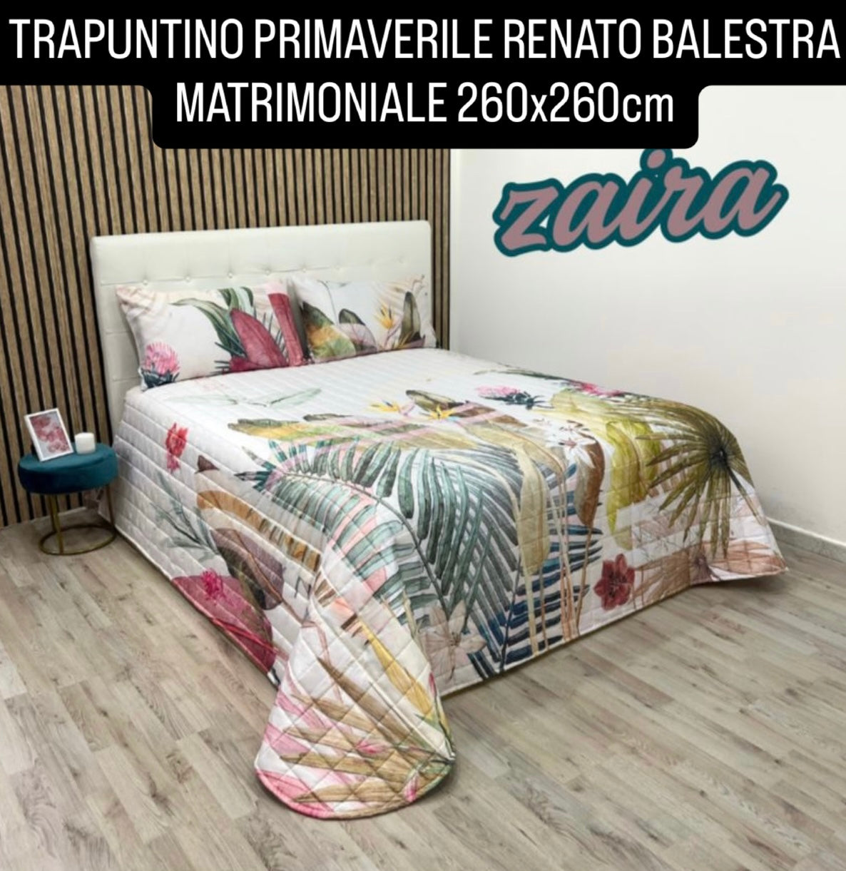 TRAPUNTINO PRIMAVERA/ESTATE  MATRIMONIALE misura 260x270cm RENATO BALESTRA