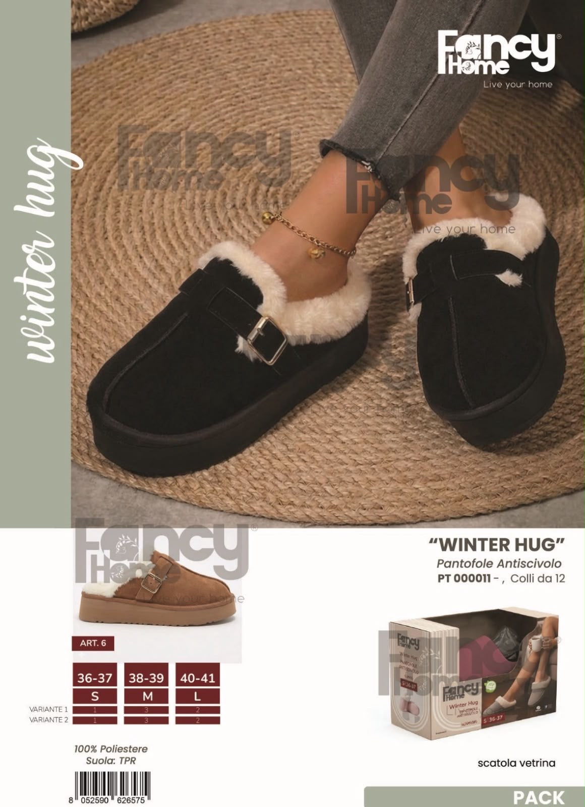 PANTOFOLE DONNA INVERNALI dal Numero 36 al 41