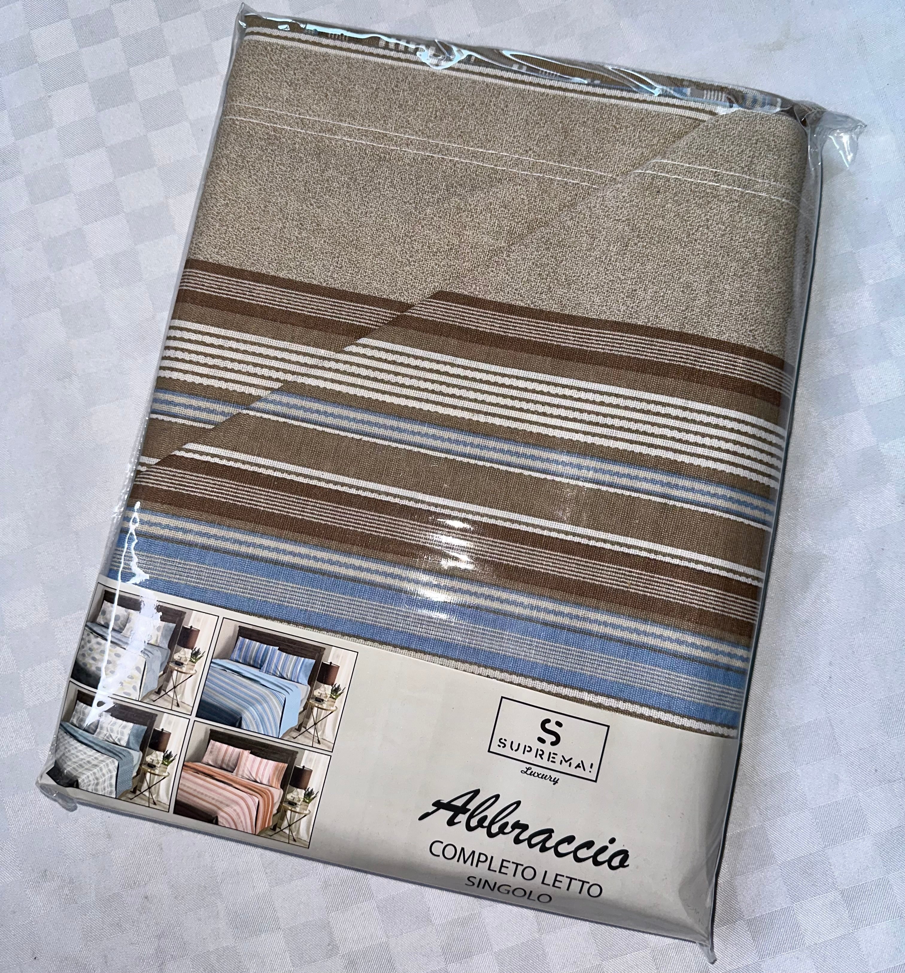 COMPLETO LENZUOLA PER LETTO SINGOLO Polycotton Lenzuolo sopra,Lenzuolo sotto con angoli e Federa