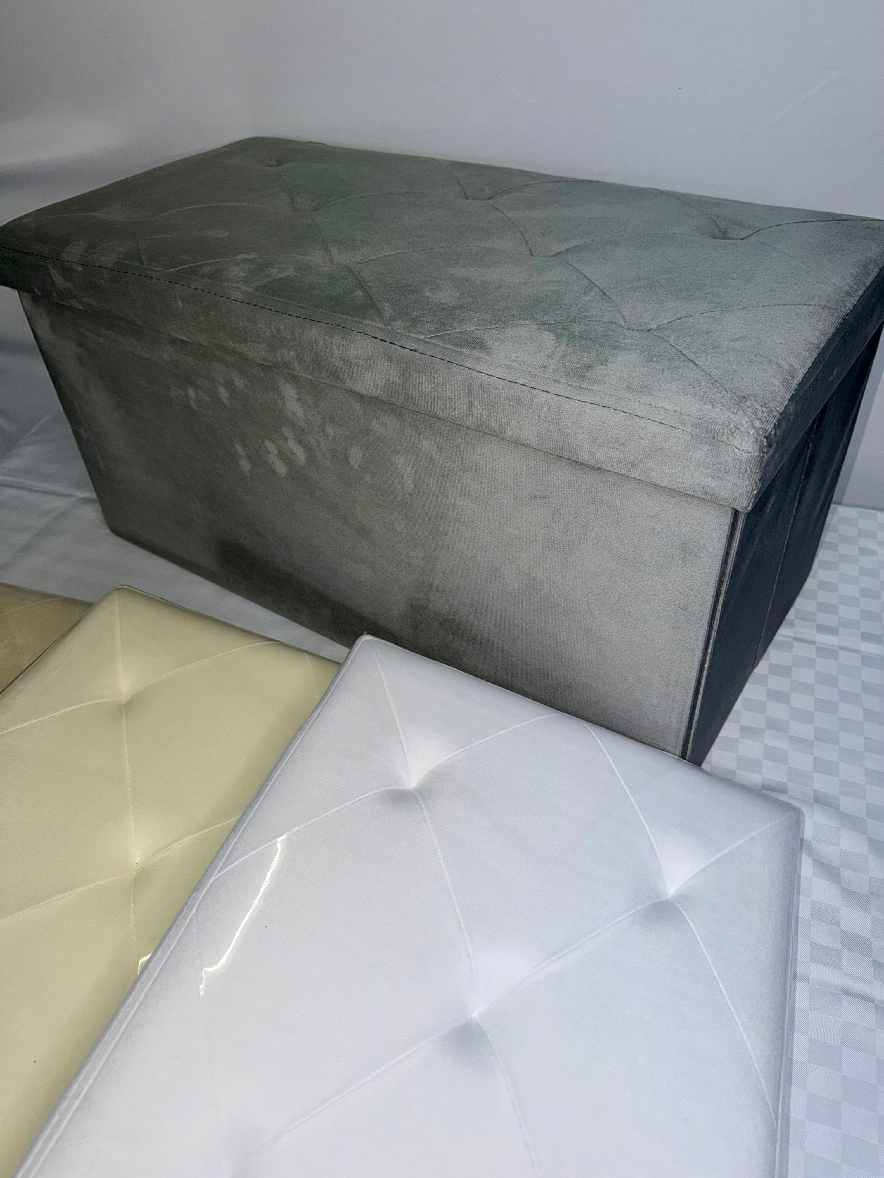 POUF CONTENITORE IN VELLUTO misura 75x40cm