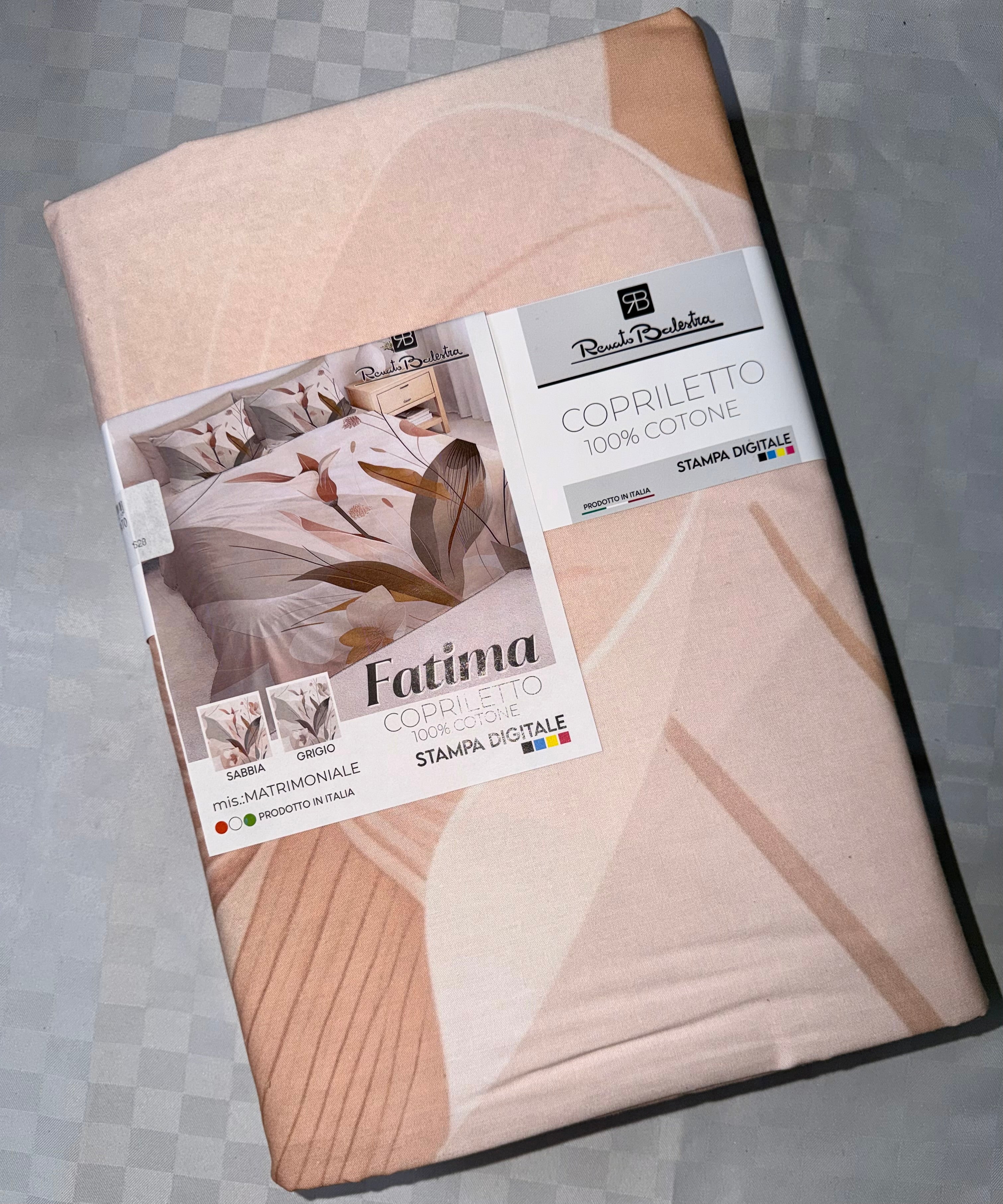 COPRILETTO ESTIVO MATRIMONIALE IN 100% COTONE CON STAMPA 3D misura 260x260cm