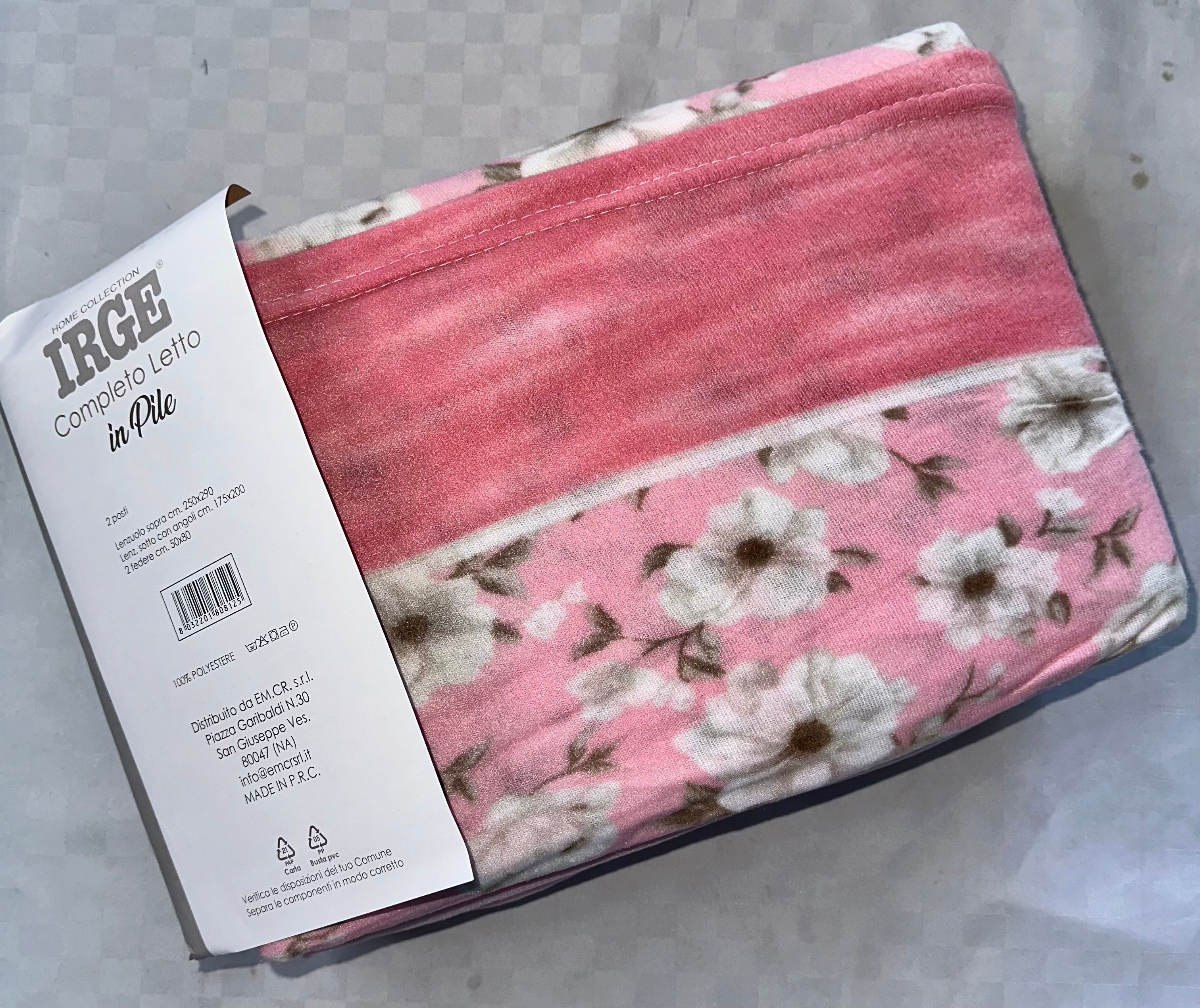 COMPLETO LENZUOLA PER LETTO SINGOLO IN MORBIDO PILE INVERNALE Lenzuolo sopra,Lenzuolo sotto con angoli e Federa