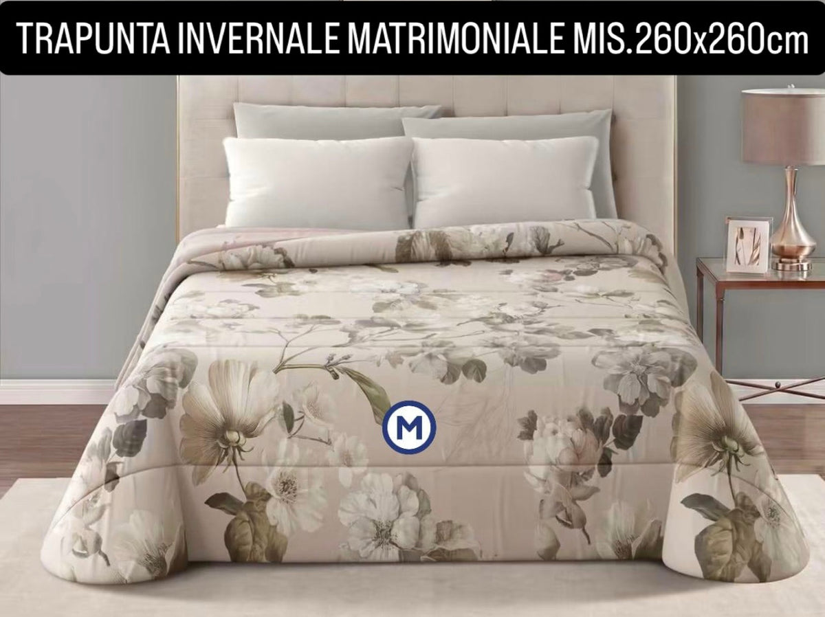 TRAPUNTA INVERNALE MATRIMONIALE misura 260x270cm