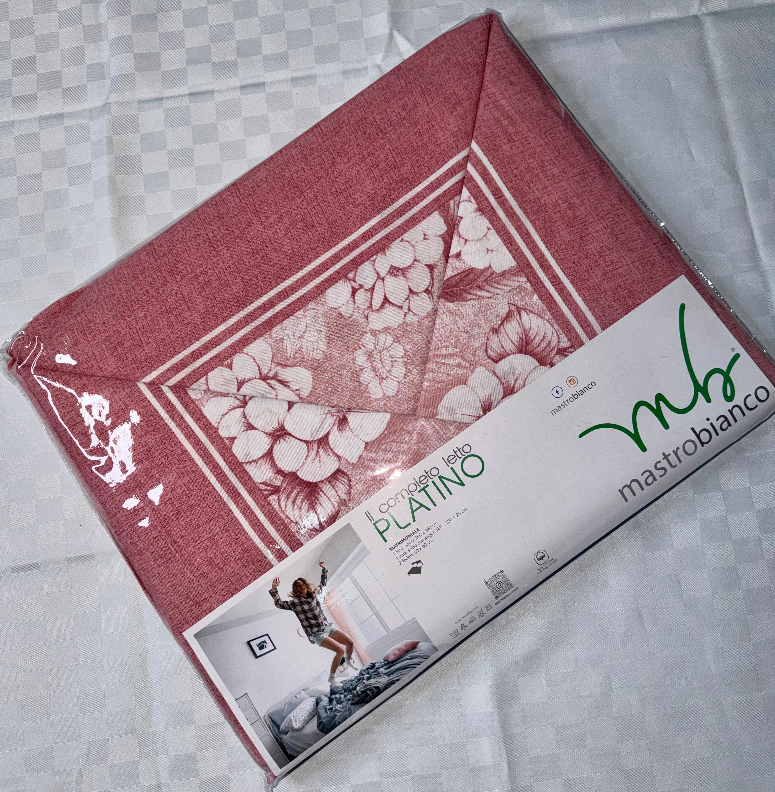 COMPLETO LENZUOLA PER LETTO MATRIMONIALE Polycotton Lenzuolo sopra, Lenzuolo sotto con angoli e Due Federe