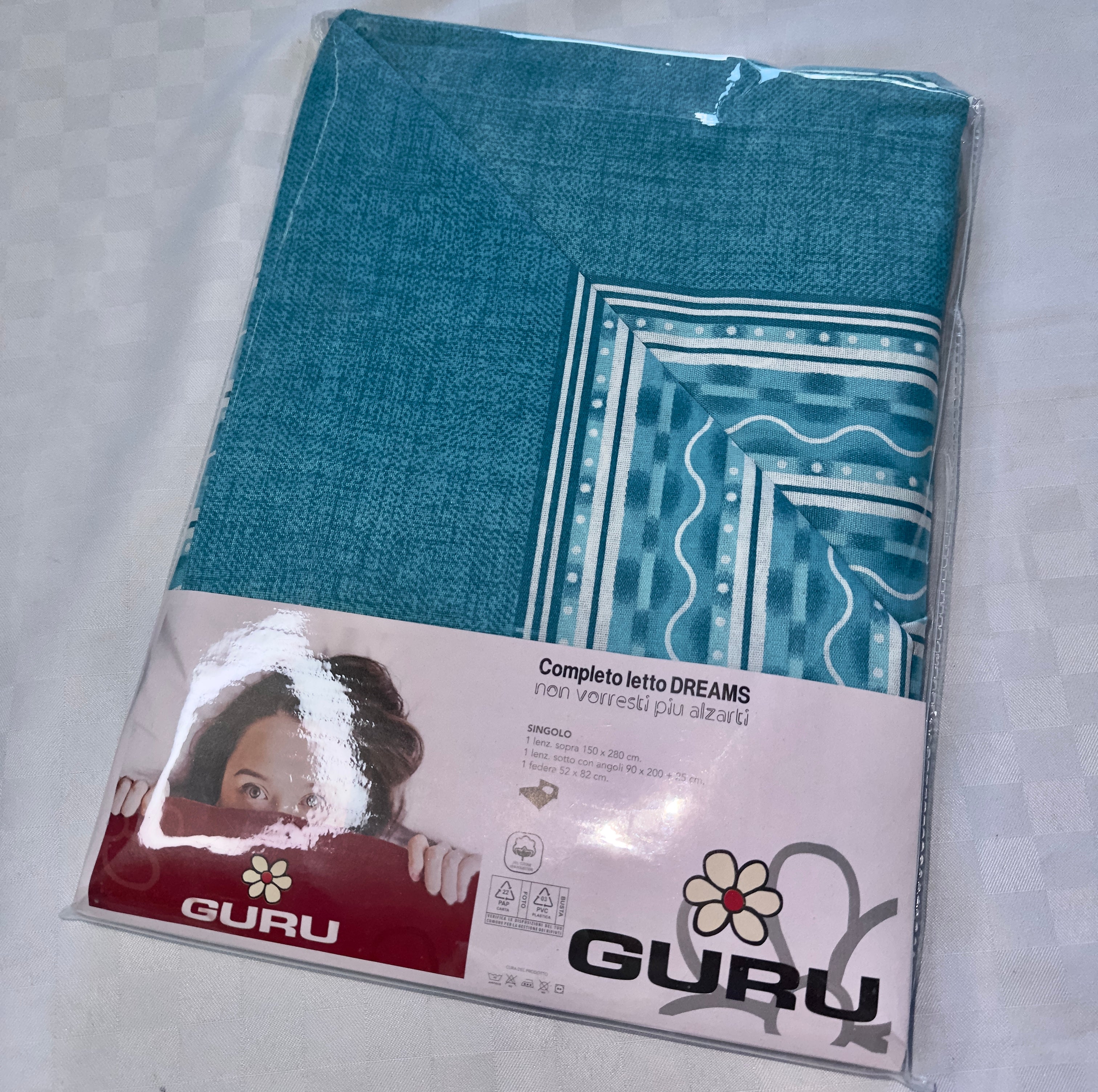 COMPLETO LENZUOLA PER LETTO SINGOLO Polycotton