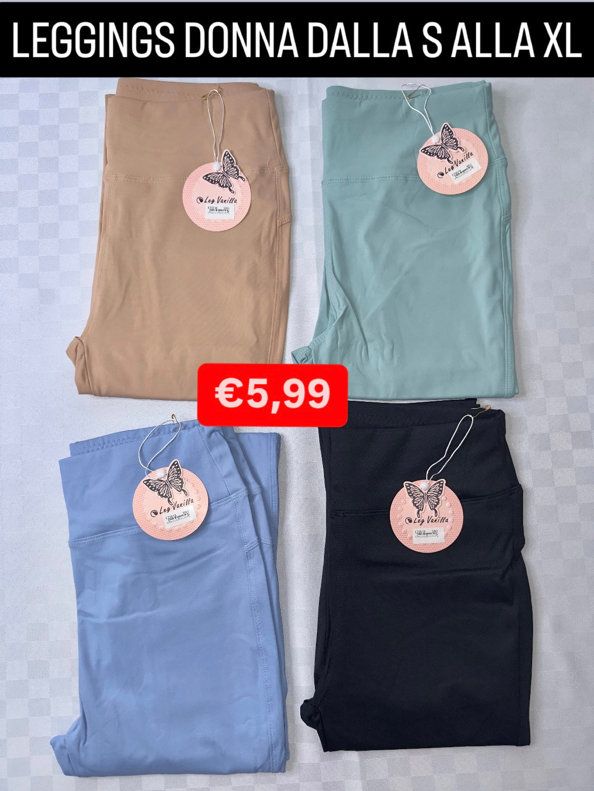 LEGGINGS ELASTICIZZATO DONNA DALLA S ALLA XL