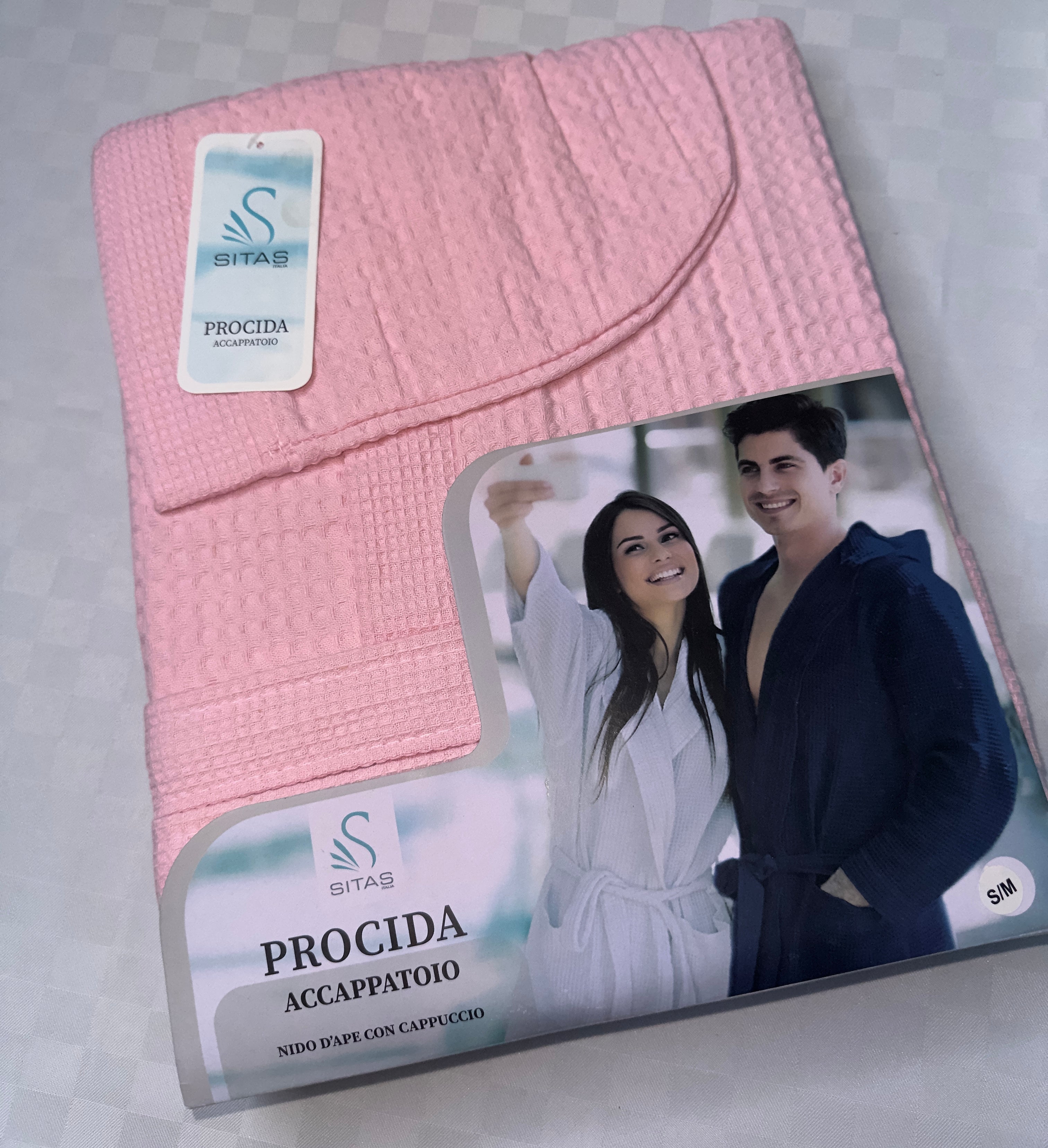 ACCAPPATOIO IN COTONE NIDO D'APE UOMO E DONNA SITAS
