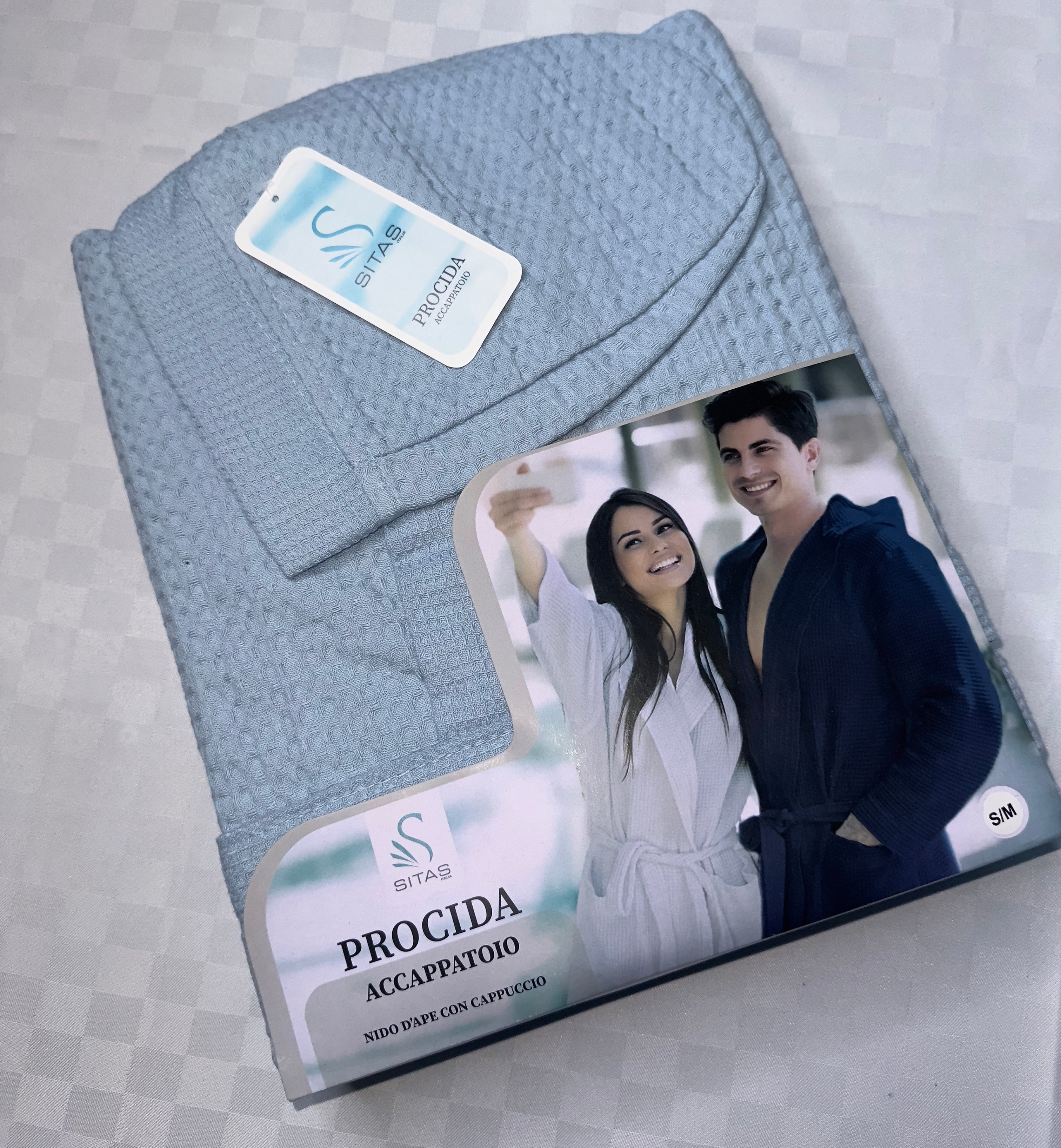 ACCAPPATOIO IN COTONE NIDO D'APE UOMO E DONNA SITAS