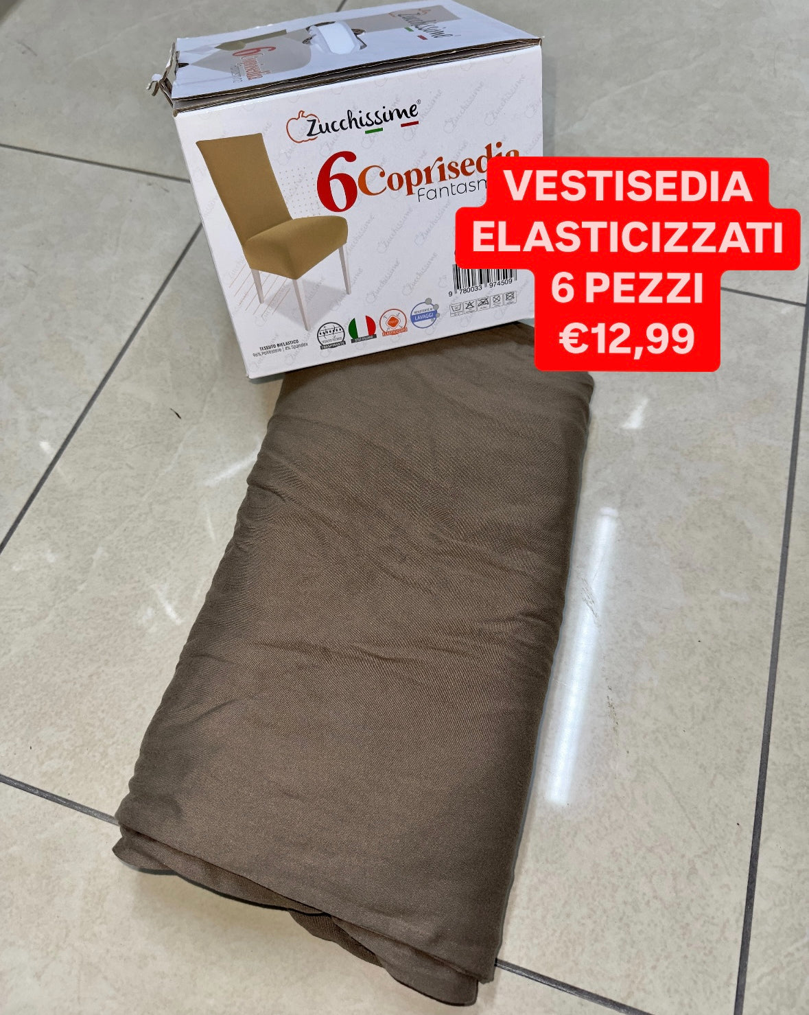 VESTISEDIA SET DA 6 PEZZI ELASTICIZZATI.