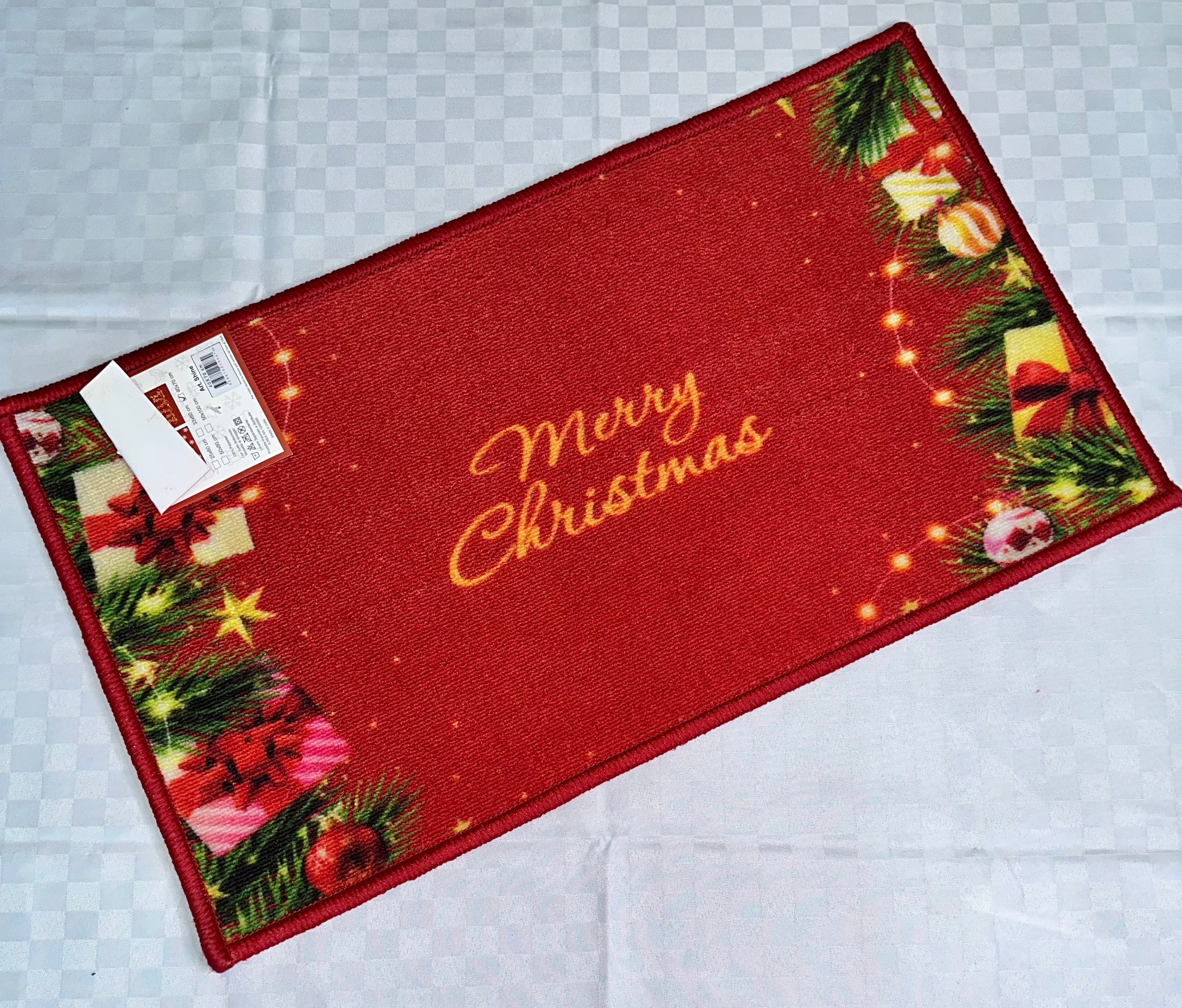 TAPPETO NATALIZIO ANTISCIVOLO misura 40x70cm