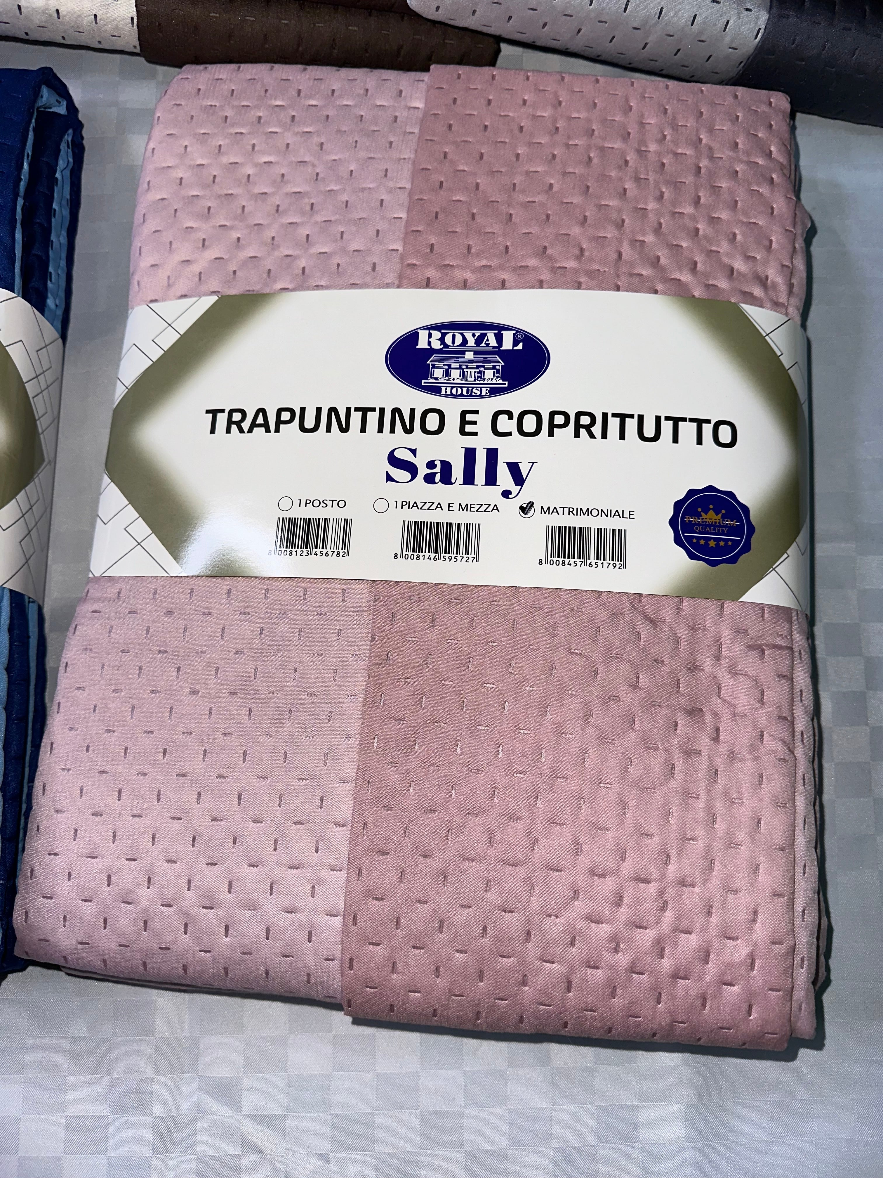 TRAPUNTINO PRIMAVERILE MATRIMONIALE DOUBLE-FACE misura 260x260cm