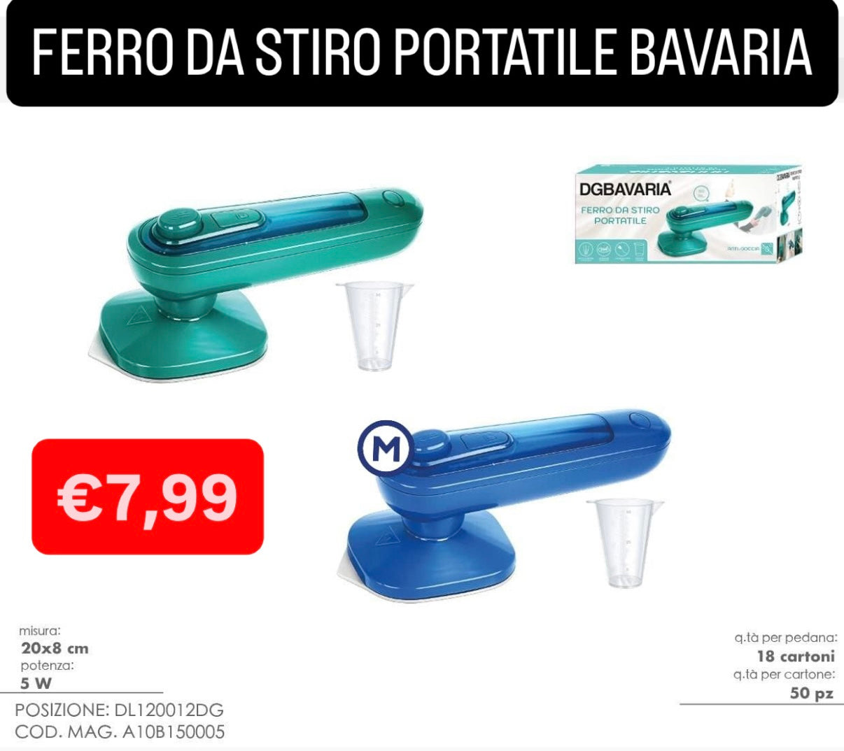 FERRO DA STIRO PORTATILE