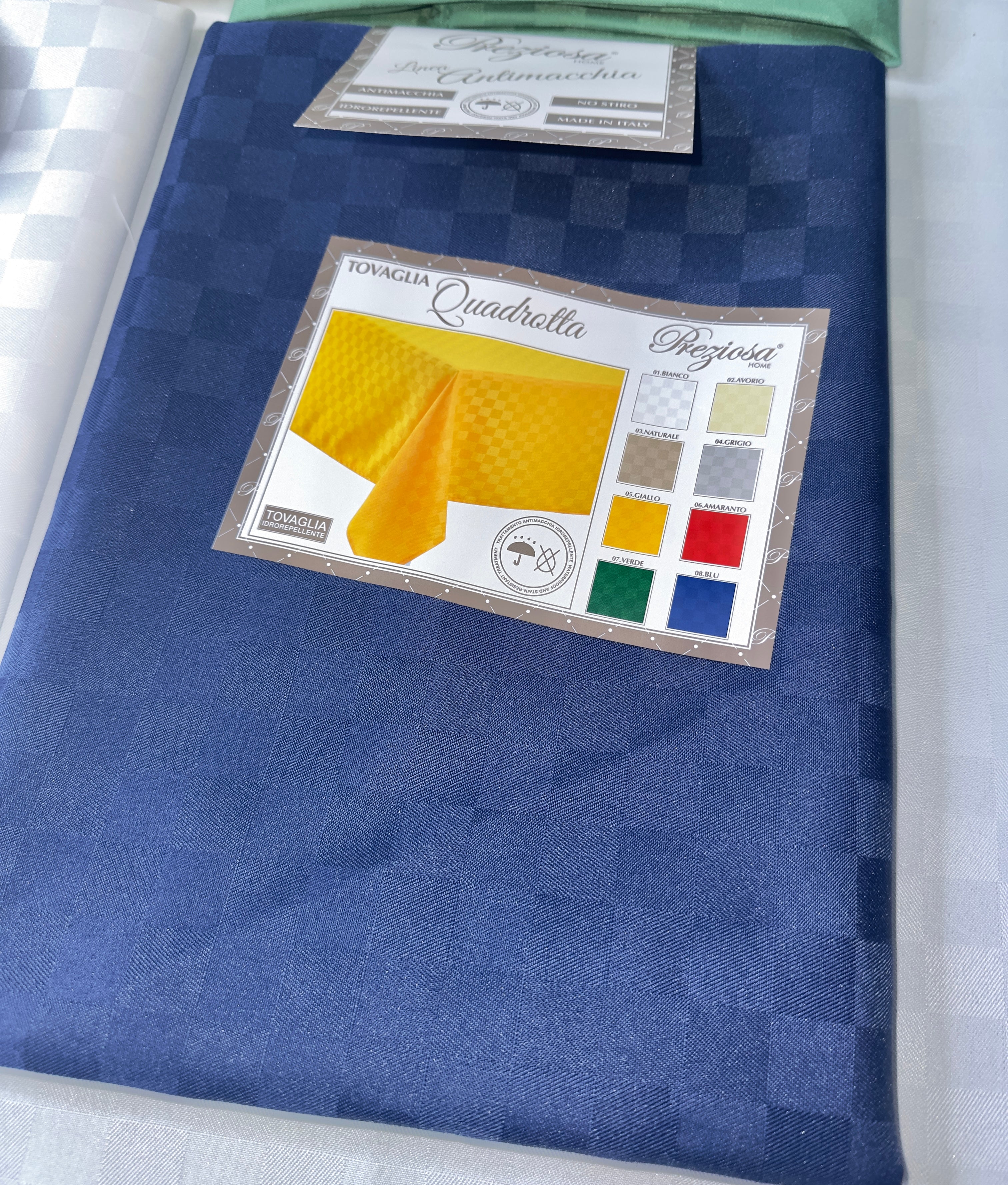 TOVAGLIA DA TAVOLA ANTI-MACCHIA E NO STIRO x4 persone (140x140cm) , x6 persone (140x180cm) , x12 persone (140x240cm) , x18 persone (140x360cm) e ROTONDA