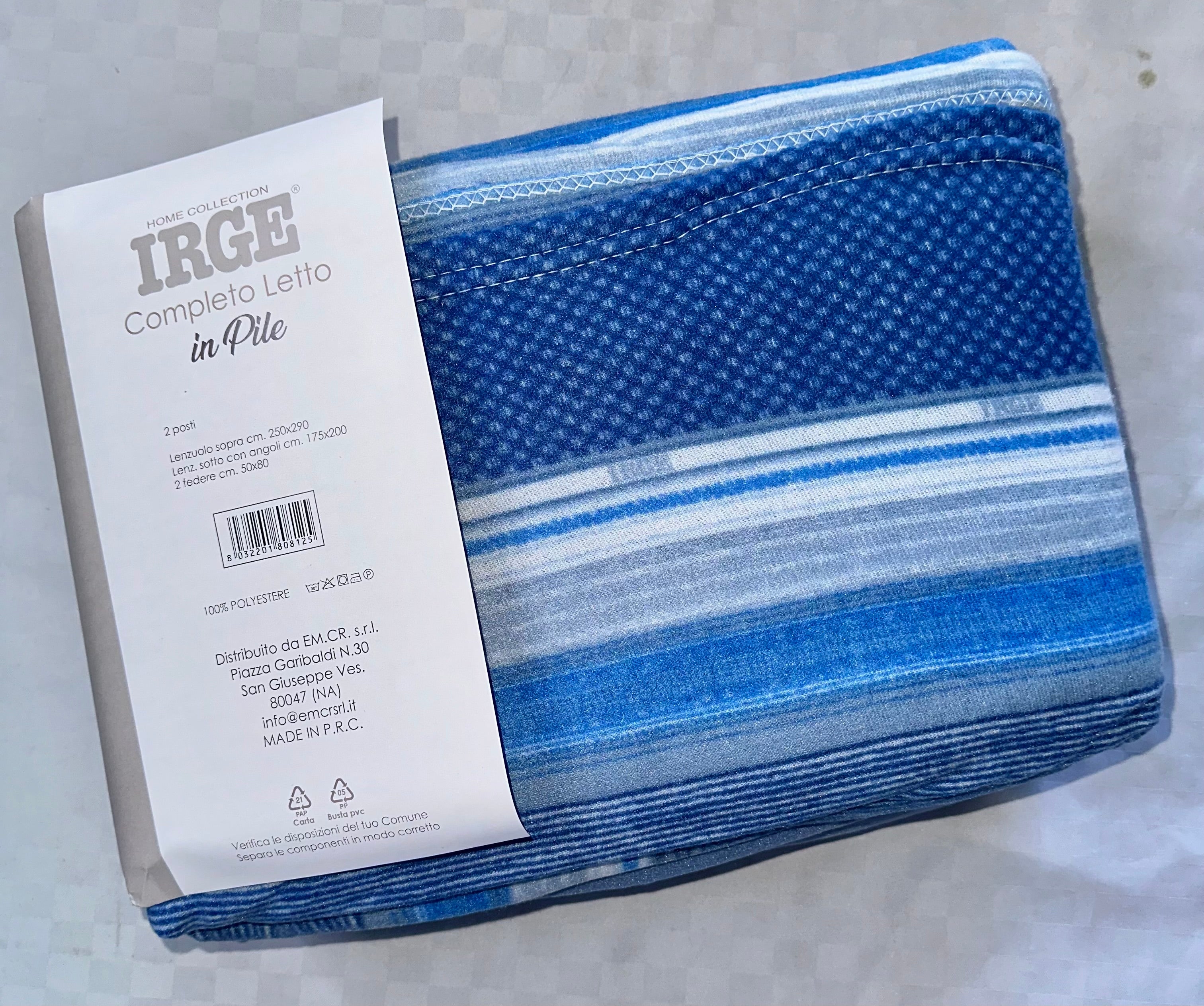 COMPLETO LENZUOLA PER LETTO SINGOLO IN MORBIDO PILE INVERNALE Lenzuolo sopra,Lenzuolo sotto con angoli e Federa