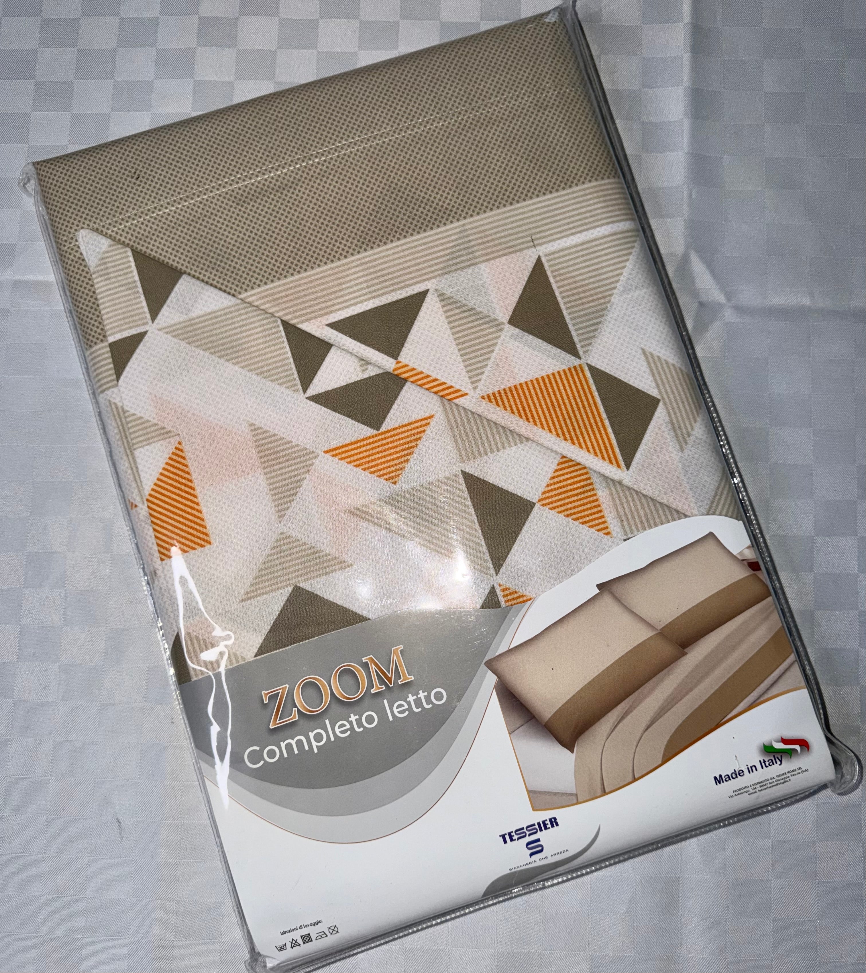 COMPLETO LENZUOLA 1 POSTO E MEZZO IN 100% COTONE Lenzuolo sopra, Lenzuolo sotto con angoli e Federe