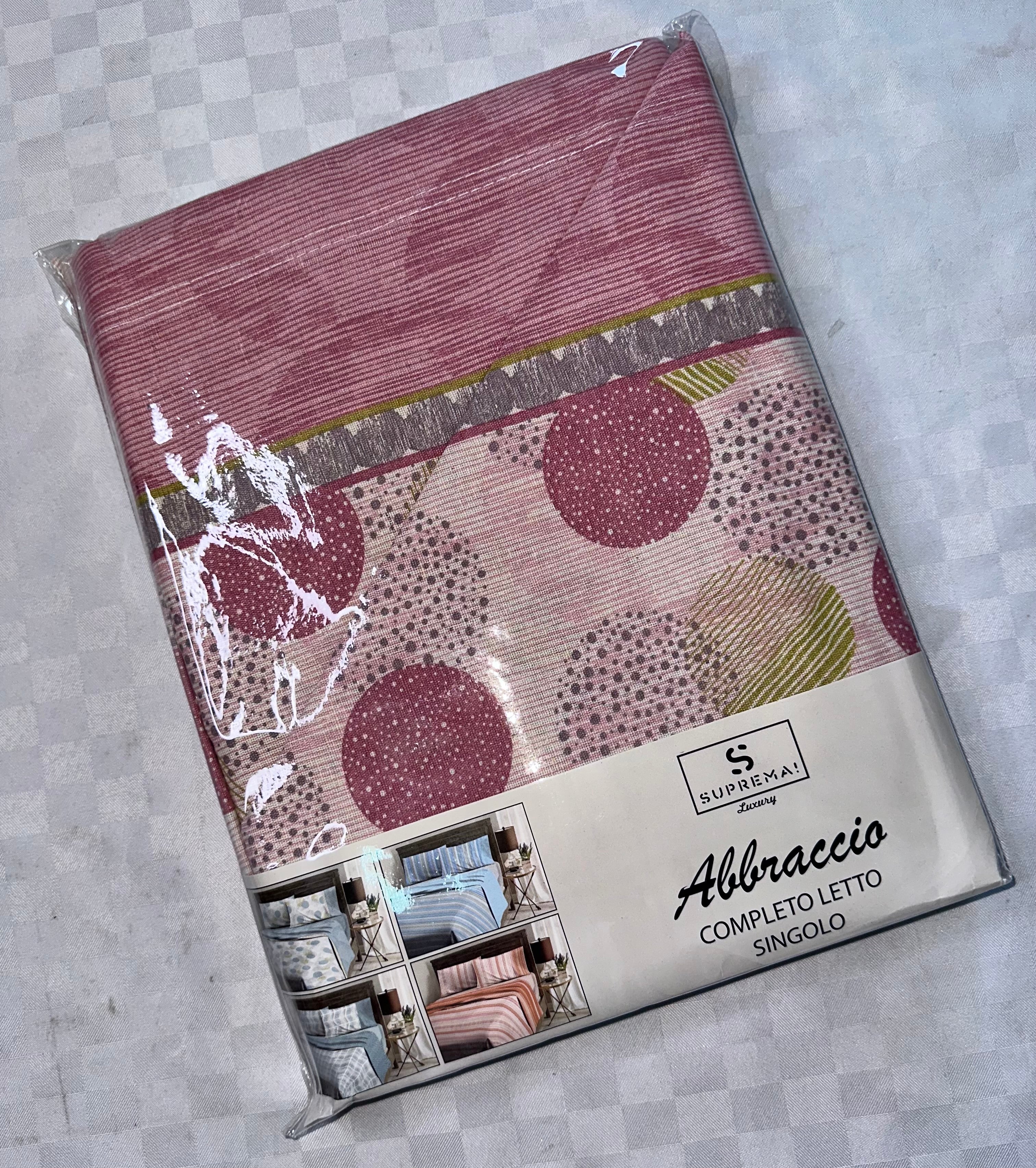 COMPLETO LENZUOLA PER LETTO SINGOLO Polycotton Lenzuolo sopra,Lenzuolo sotto con angoli e Federa