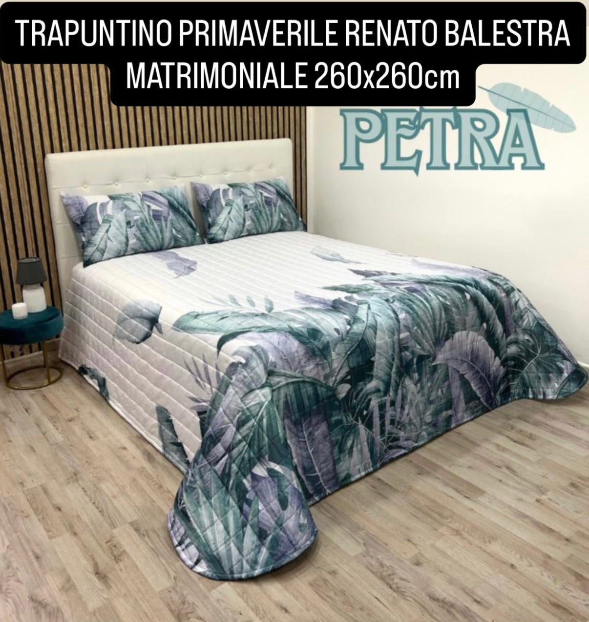 TRAPUNTINO PRIMAVERA/ESTATE MATRIMONIALE misura 260x270cm RENATO BALESTRA