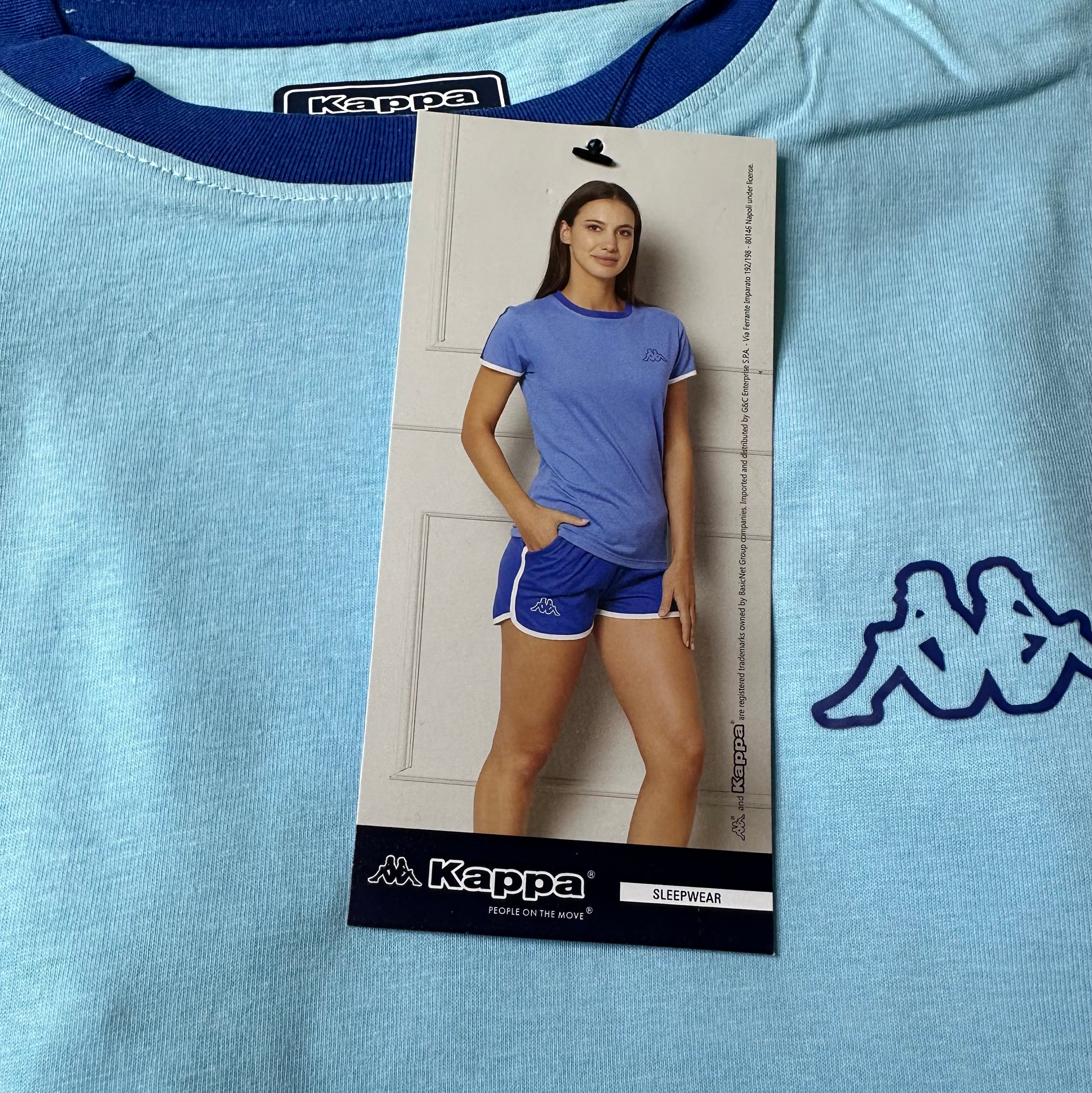 PIGIAMA DONNA KAPPA MEZZA MANICA E PANTALONCINO