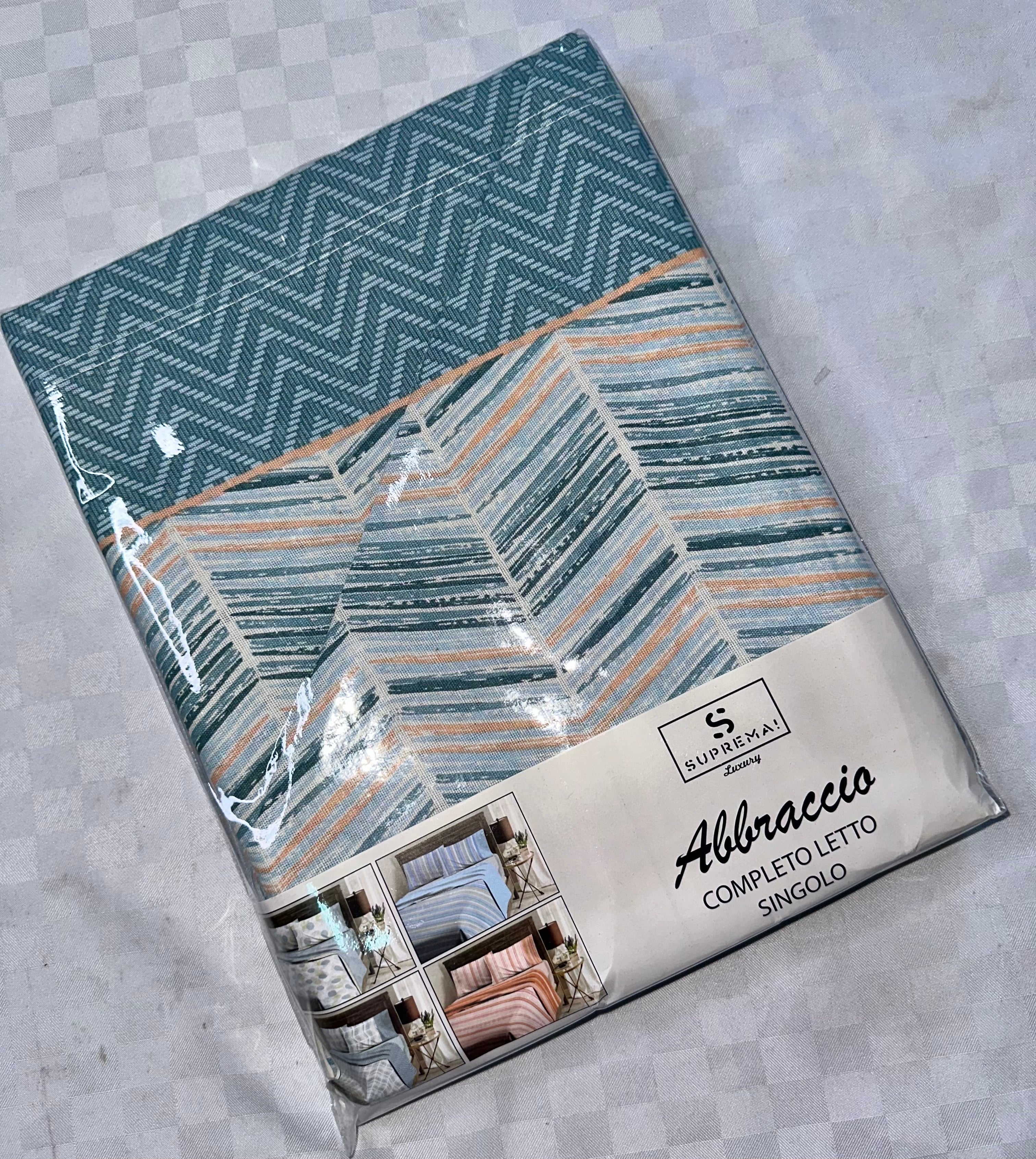 COMPLETO LENZUOLA PER LETTO SINGOLO Polycotton Lenzuolo sopra,Lenzuolo sotto con angoli e Federa