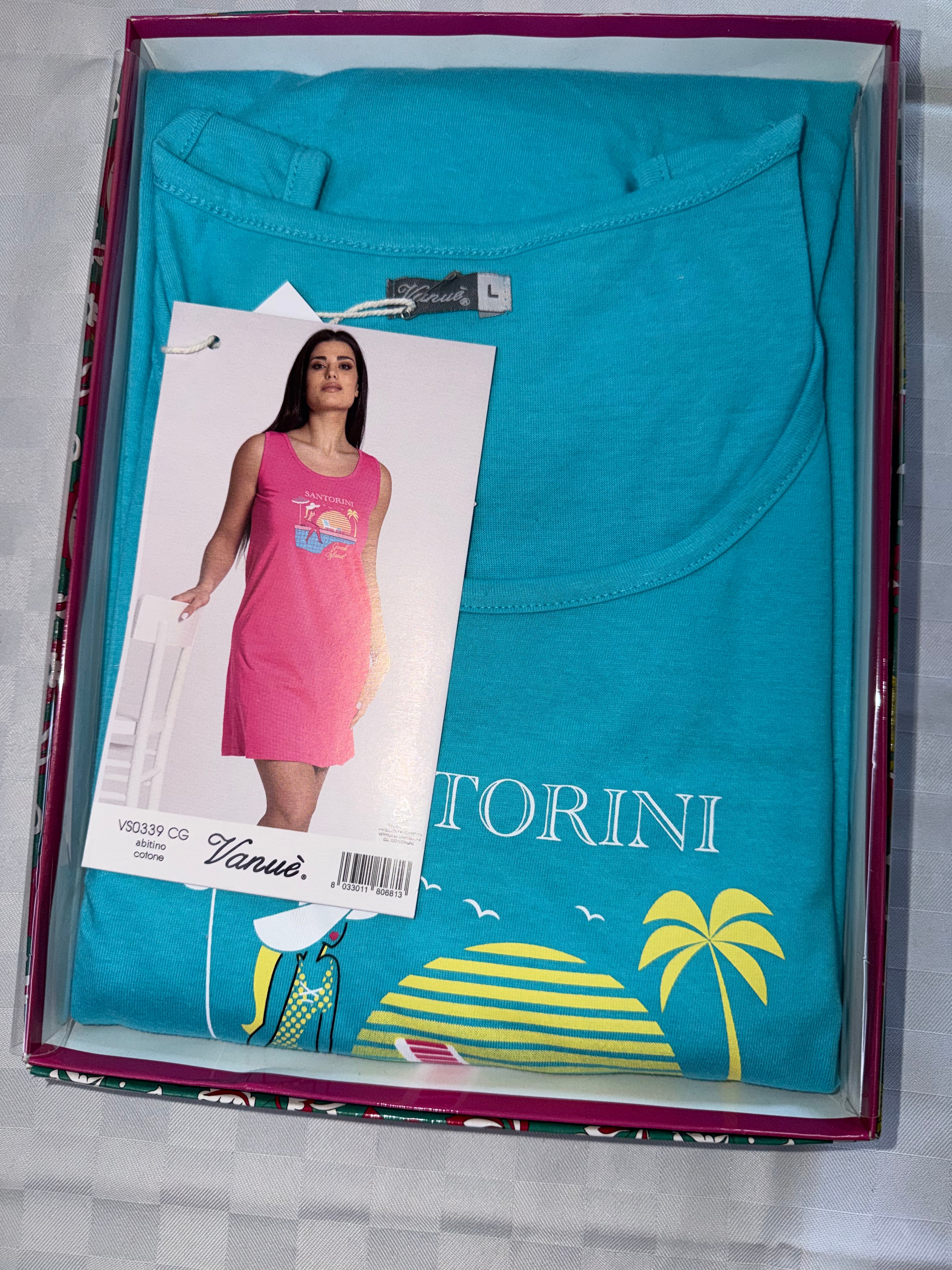 CAMICIA DA NOTTE A Canotta  in 100% cotone
