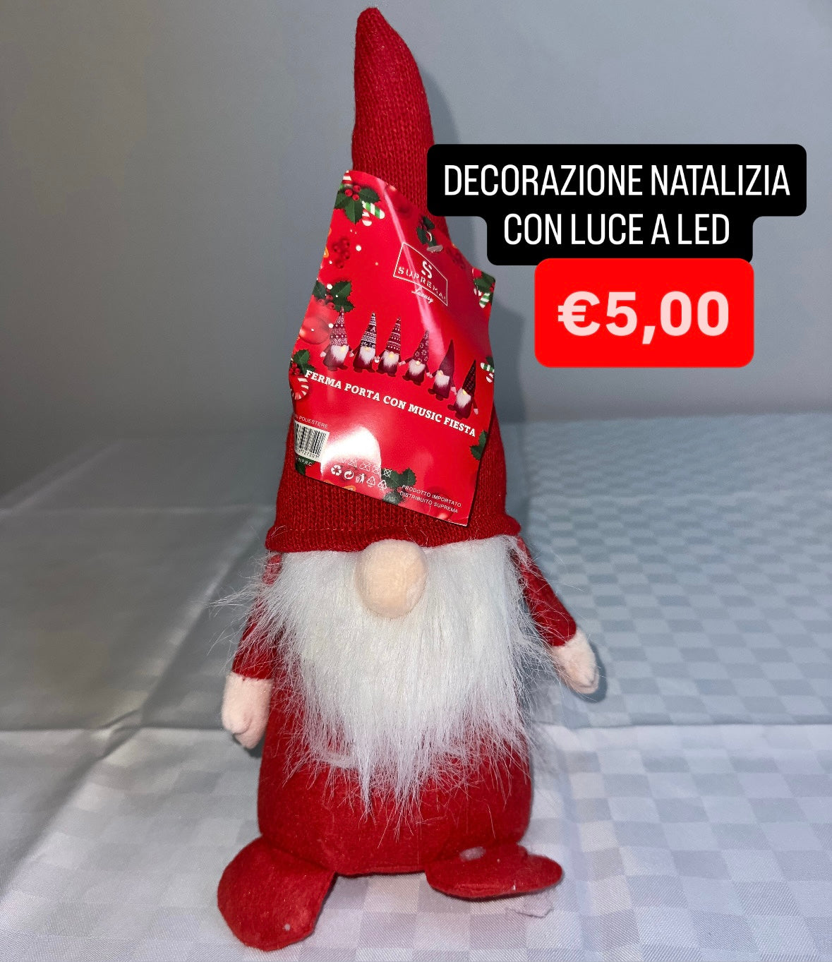 DECORAZIONE NATALIZIA CON LUCE A LED