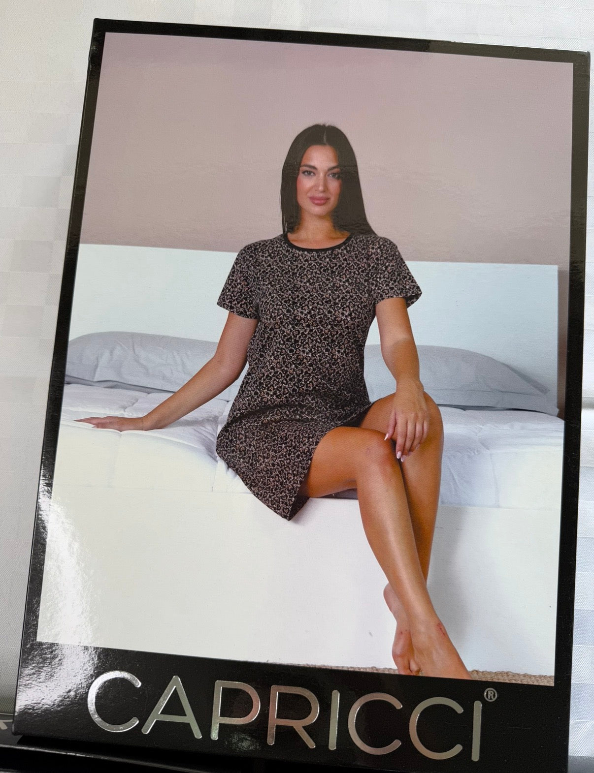 CAMICIA DA NOTTE MEZZA MANICA CALIBRATA DALLA 3XL alla 5XL in 100% cotone