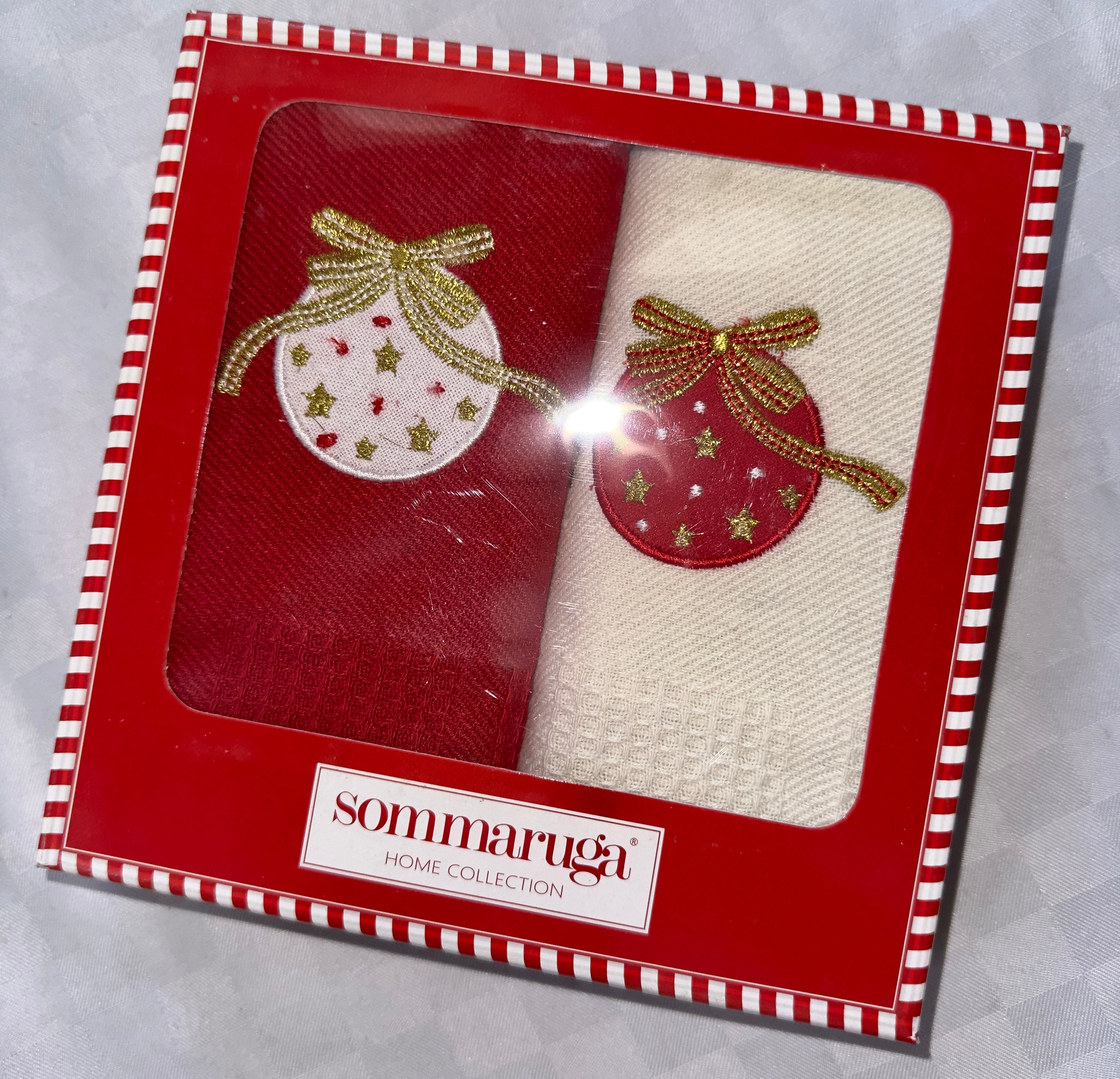 SET 2 PEZZI STROFINACCI CUCINA IN SPUGNA SCATOLATO NATALIZIO
