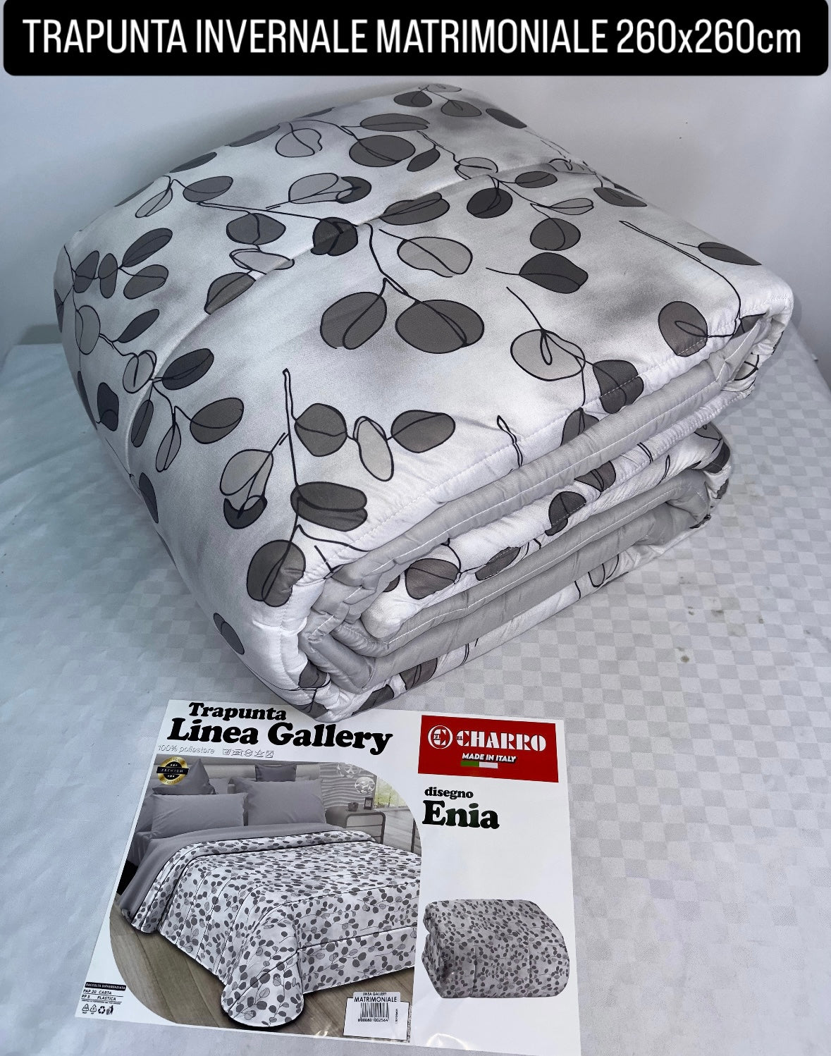 TRAPUNTA INVERNALE MATRIMONIALE misura 260x260cm