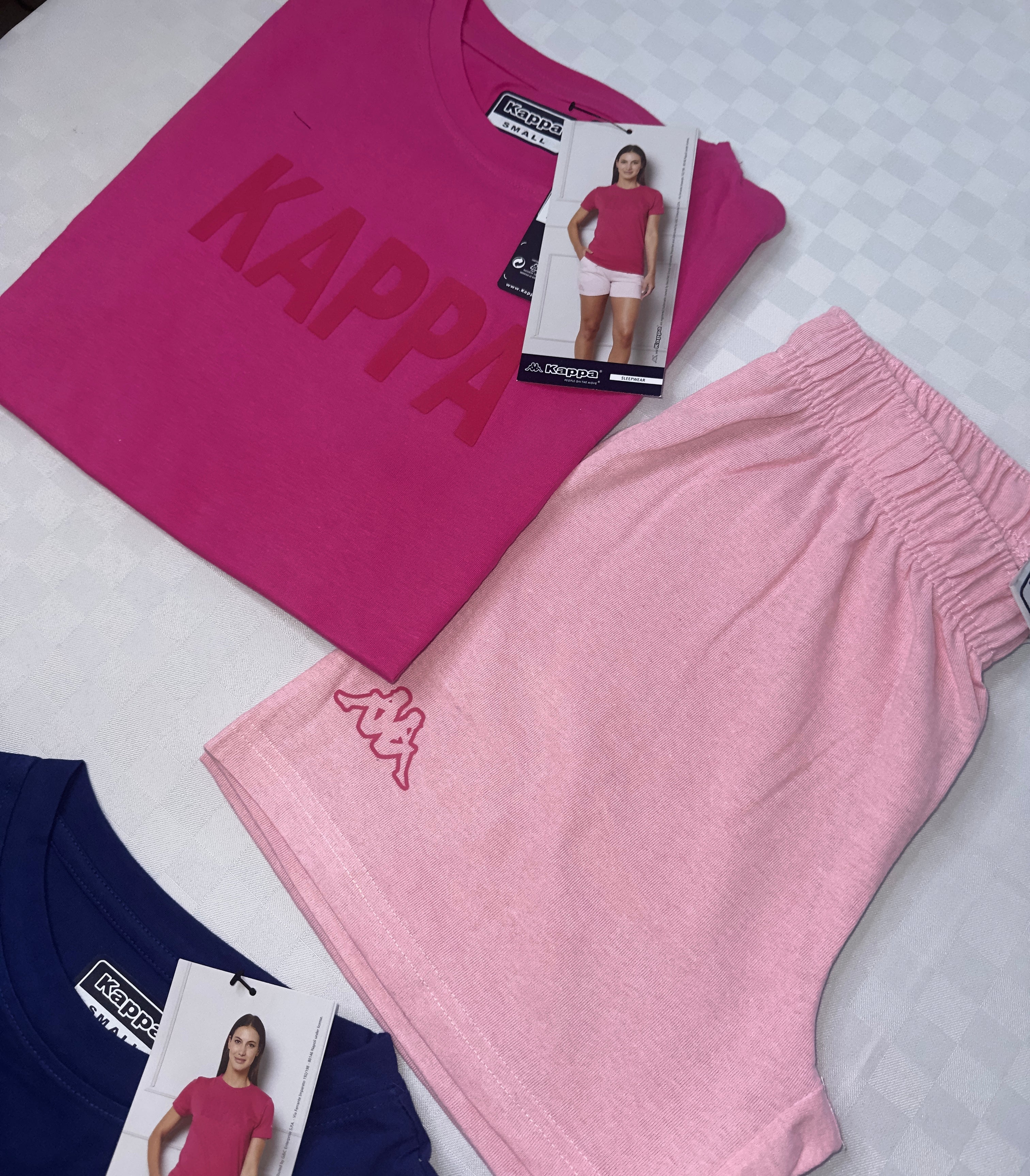 PIGIAMA DONNA KAPPA MEZZA MANICA E PANTALONCINO IN COTONE