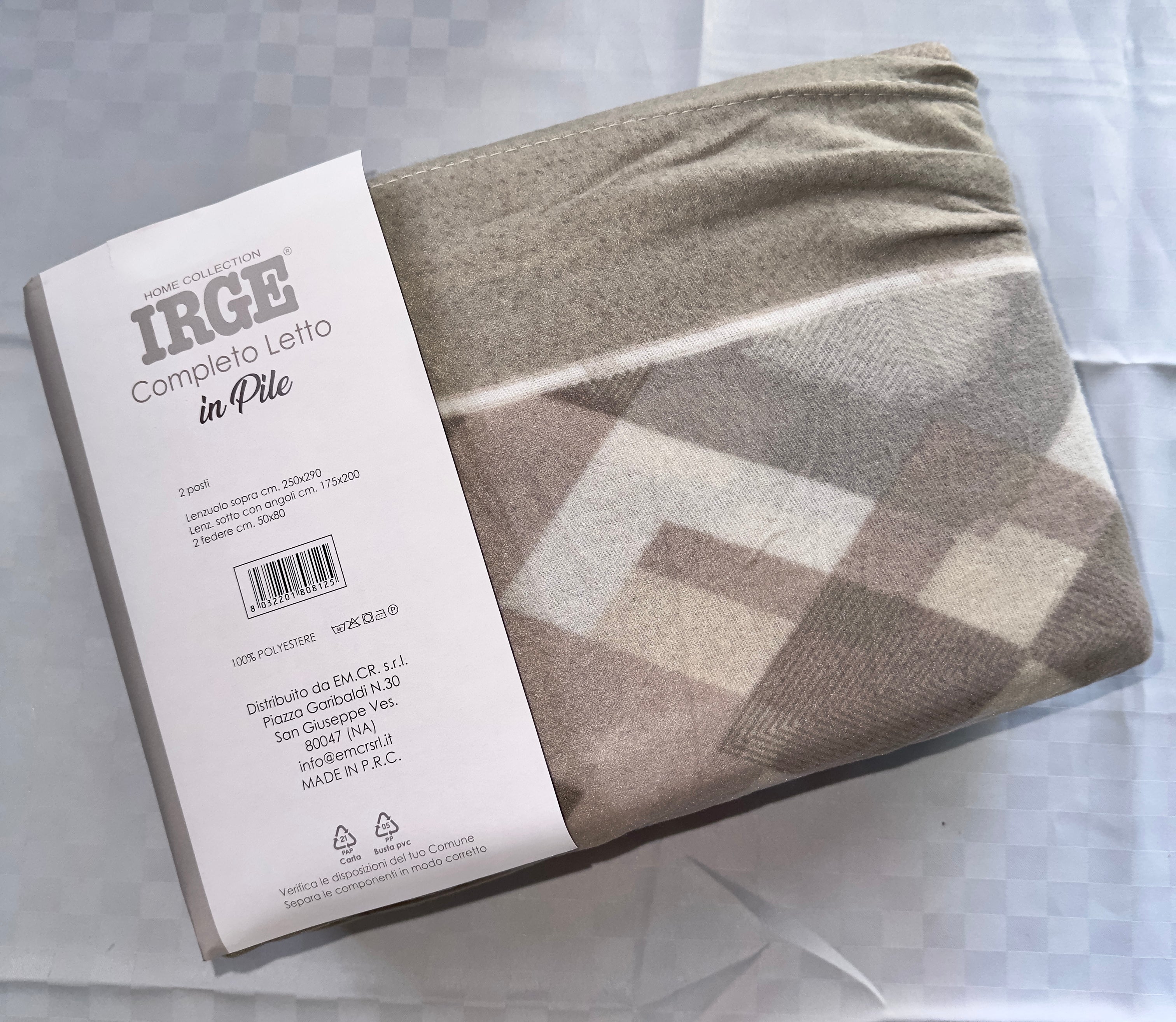 COMPLETO LENZUOLA MATRIMONIALE IN MORBIDO PILE INVERNALE Lenzuolo sopra,Lenzuolo sotto con angoli e due federe