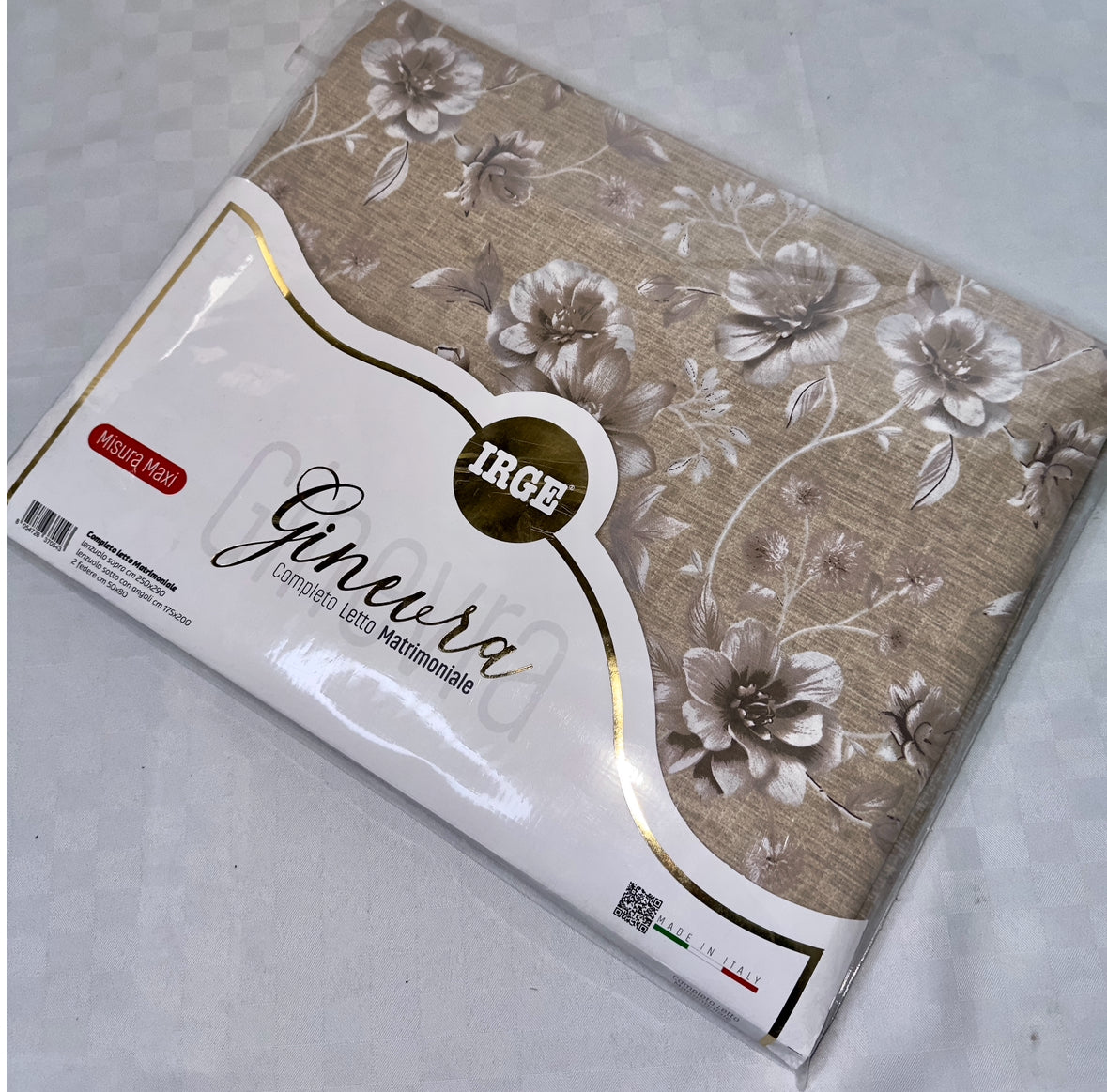 COMPLETO LENZUOLA MATRIMONIALE IN 100% COTONE Lenzuolo sopra, Lenzuolo sotto con angoli e due Federe