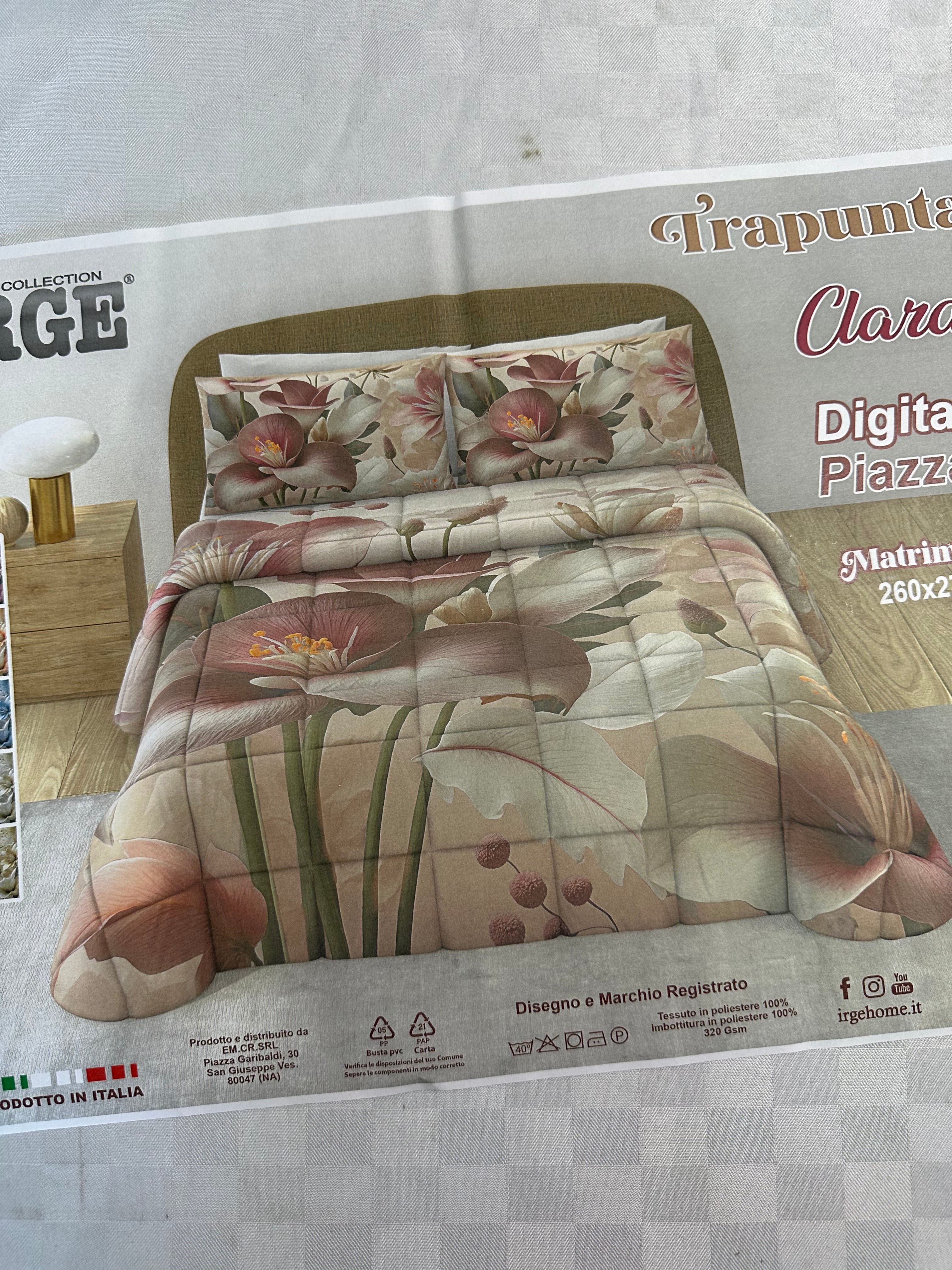 TRAPUNTA INVERNALE MATRIMONIALE IN STAMPA 3D Marta Marzotto 260x260cm