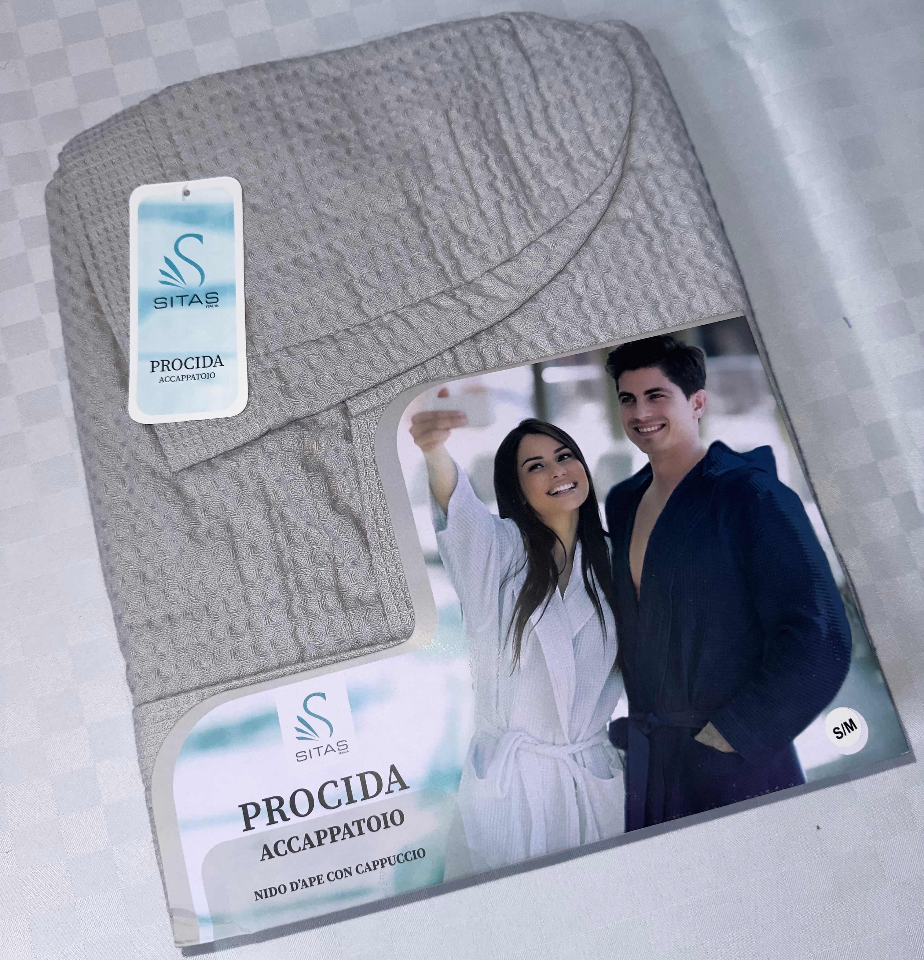 ACCAPPATOIO IN COTONE NIDO D'APE UOMO E DONNA SITAS